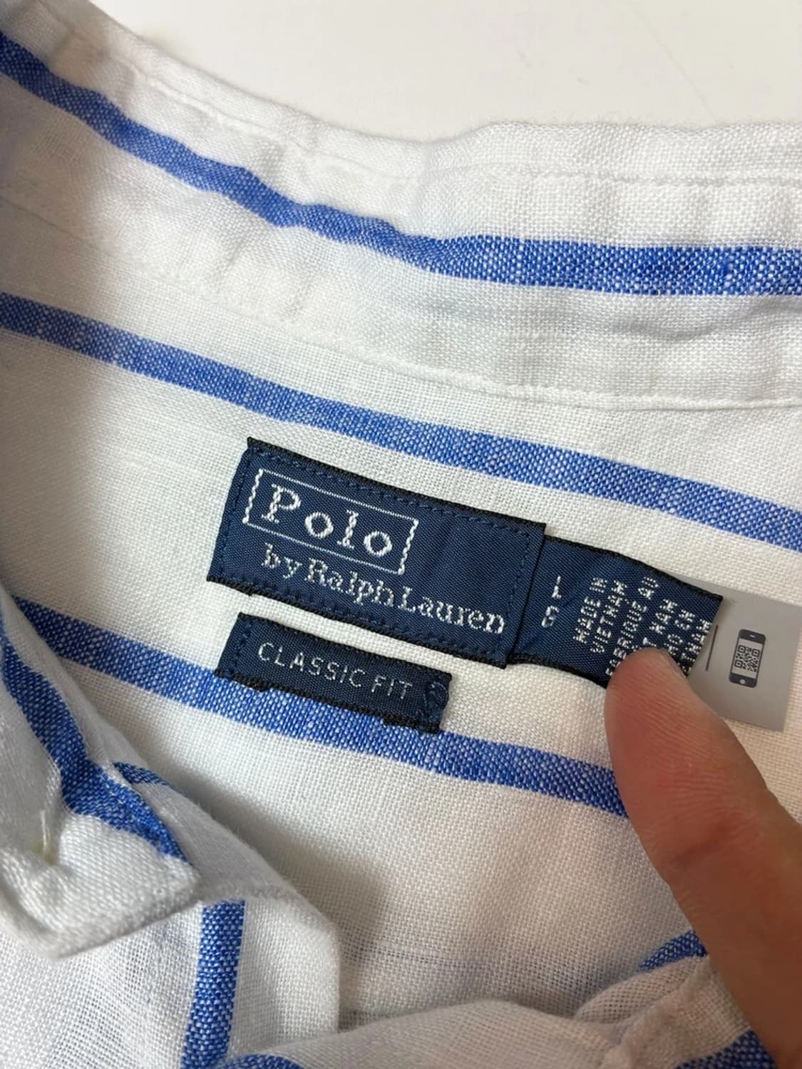 폴로 랄프로렌 화이트탭 신형 100% 린넨 셔츠 PN8410 상품이미지8
