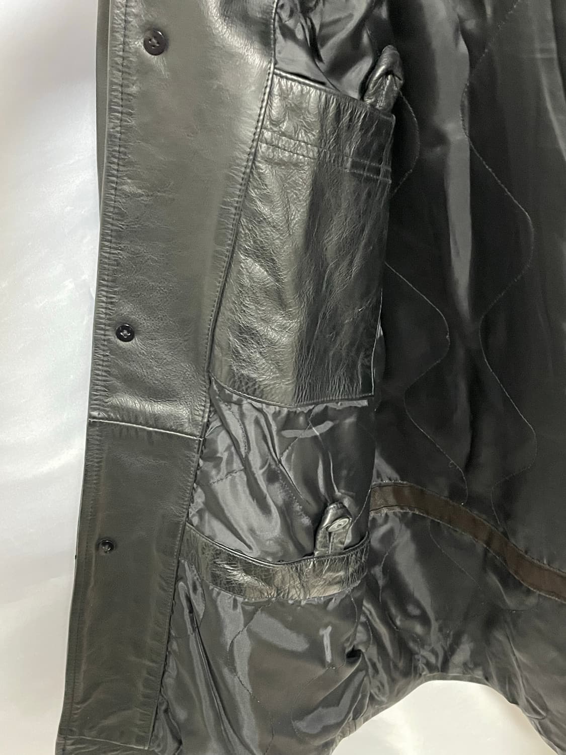 [D.O Archives] 90s 올드갭 레더 카코트 블랙(M) 상품이미지9