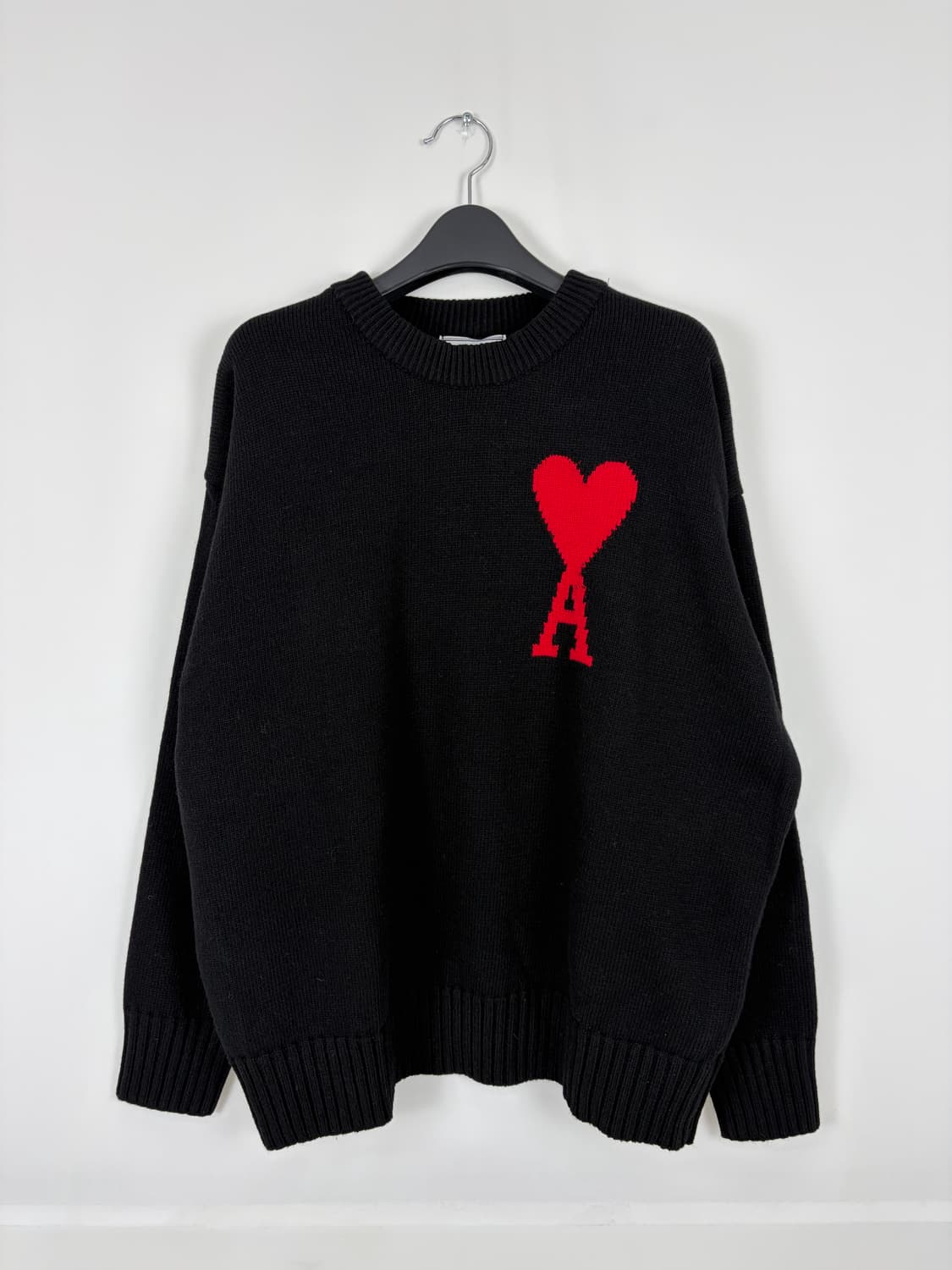 a93) 아미 AMI 빅하트 로고 울 니트 상품이미지1