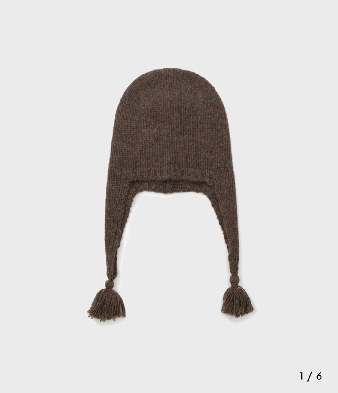 OUILARA Knit Trooper Hat Brown 상품이미지1
