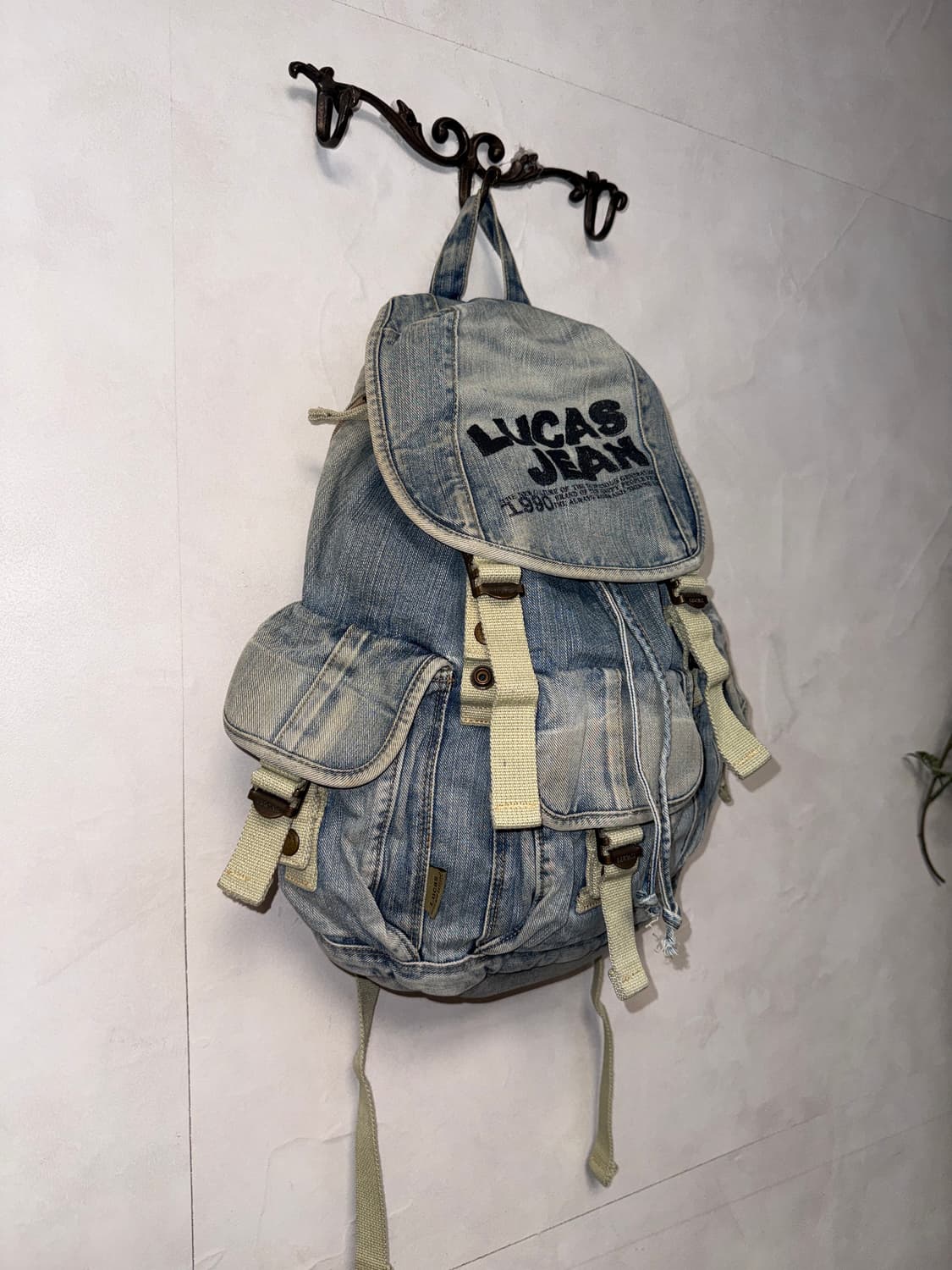 Lucas denim multi pocket backpack 상품이미지2