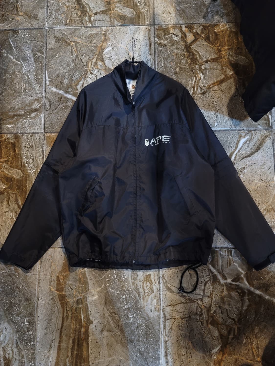 90's~ og bape 레어 블랙 윈드브레이커 셋업 (2way) 상품이미지2