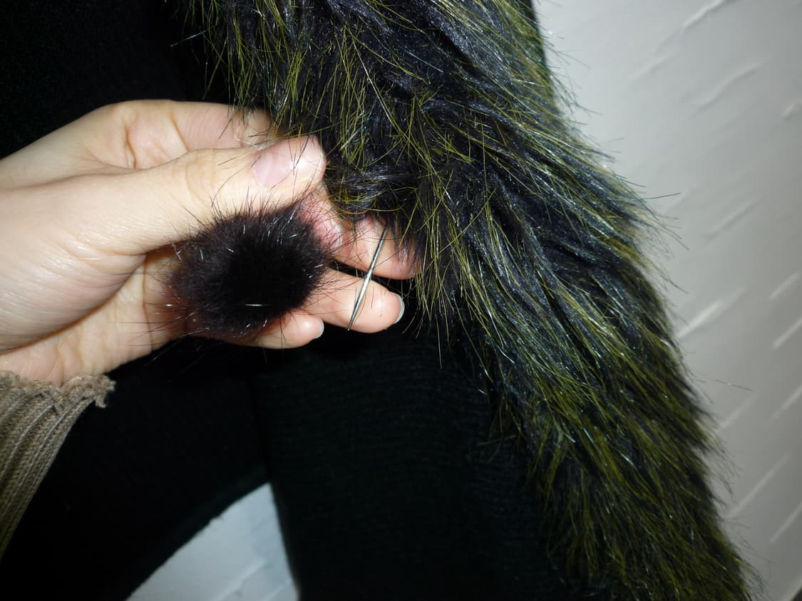 Khaki fur cape 상품이미지7