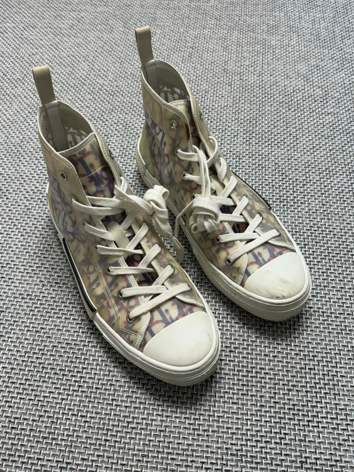 (한정판) 디올 오블리크 스니커즈 멀티 하이탑 상품이미지3