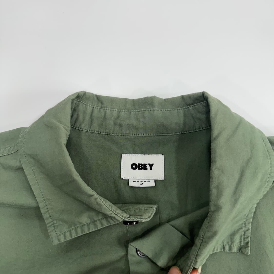Obey 오베이 카키 포켓 반팔 셔츠 상품이미지5