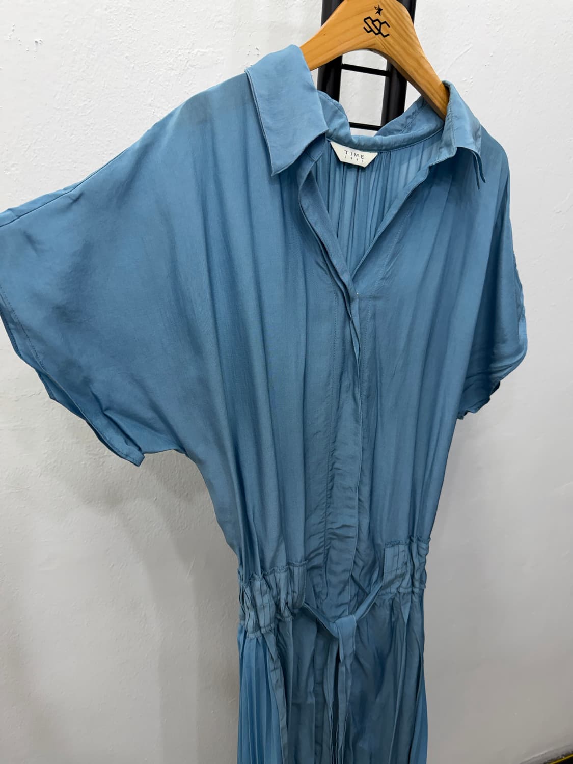 정품) TIME 타임 1993 한섬 블루 랩 롱 원피스 82 상품이미지2