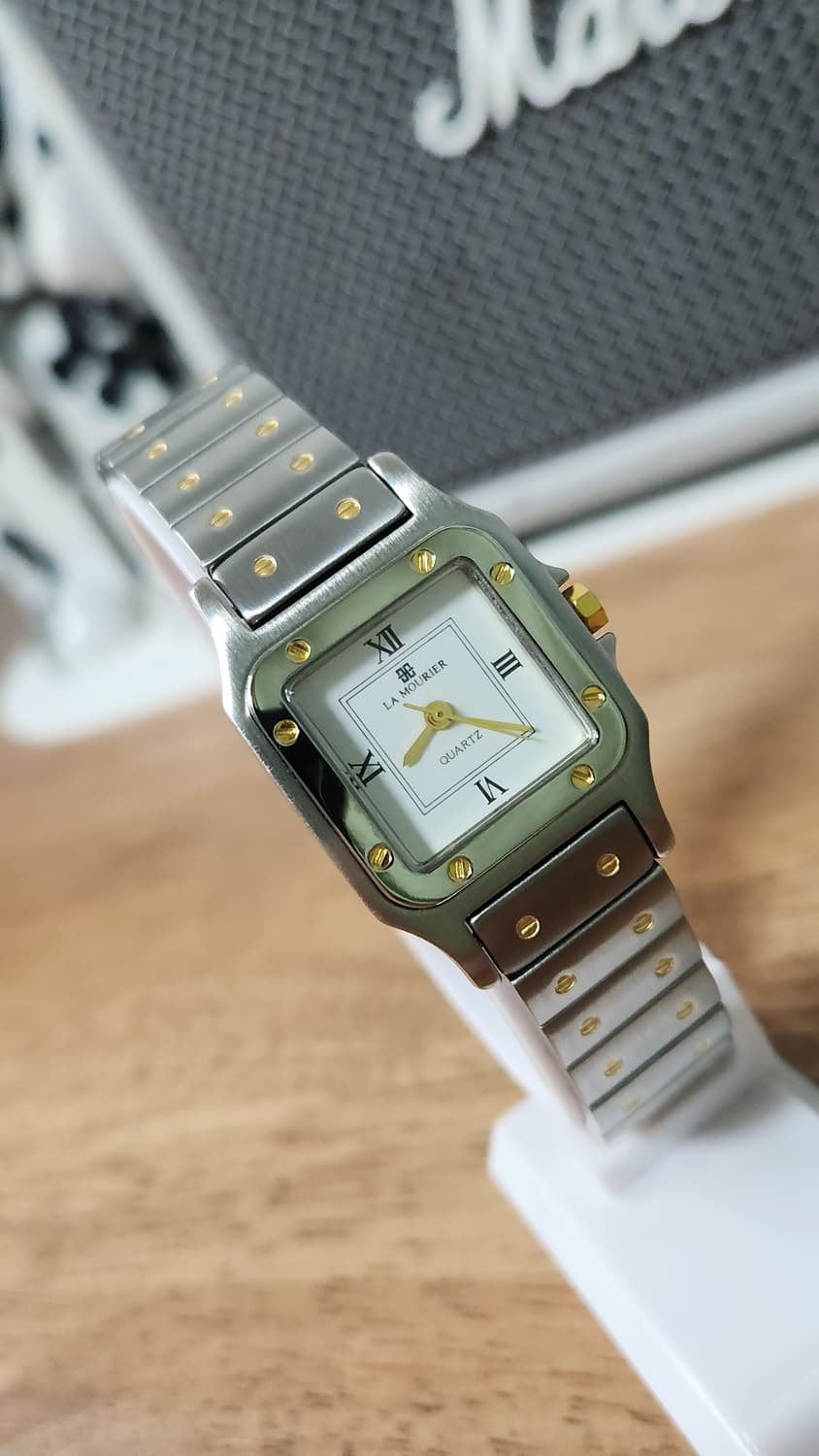 #LA MURIER 산토스 오마주 22k 골드 콤비 여성명품시계  급처 상품이미지5