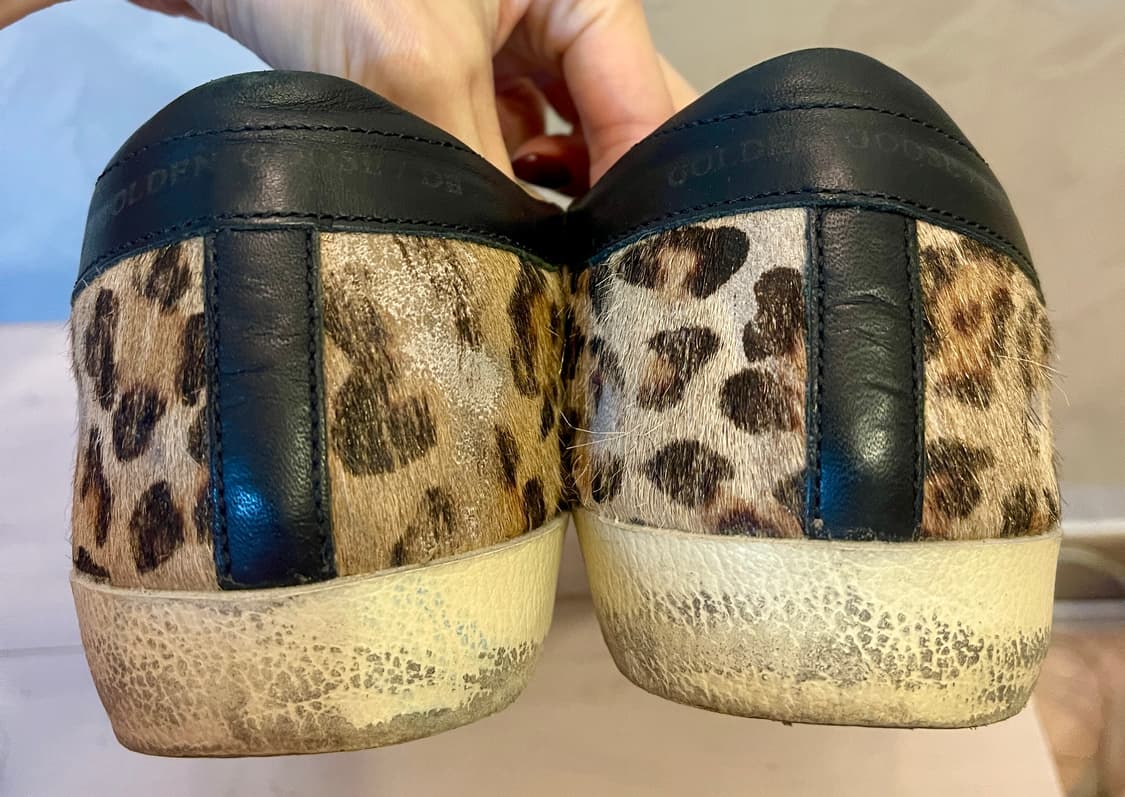 골든구스 Golden Goose슈퍼스타 레오파드 송치 로우탑 37 상품이미지4