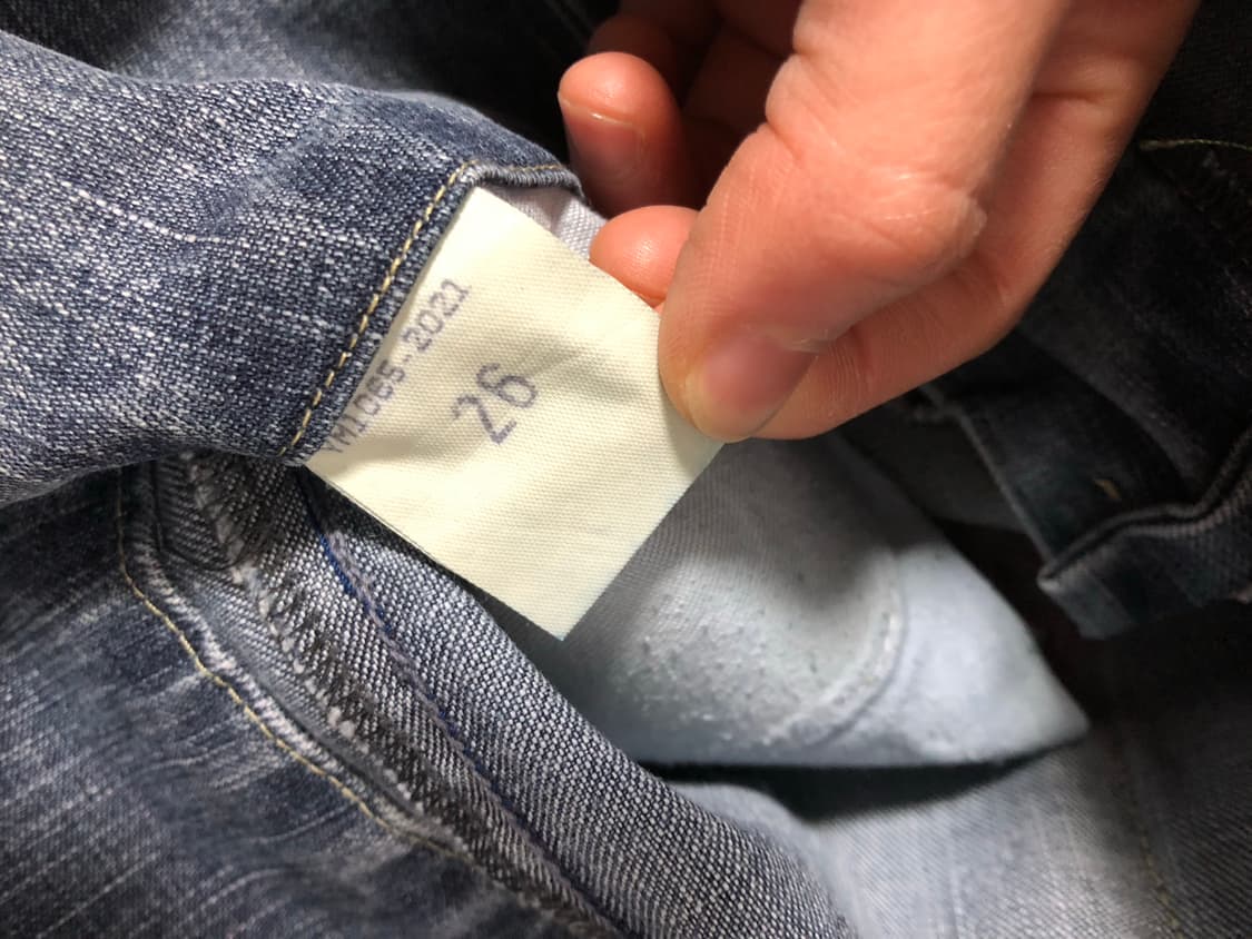 (일본) 엔진즈 미치코코시노 여성 로우라이즈 와이드레그 프린팅 데님팬츠  상품이미지9