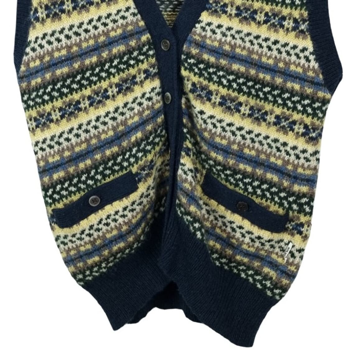 [마드모아젤 논논] 에스닉 패턴 페어아일 니트 베스트 조끼 M19654 상품이미지5