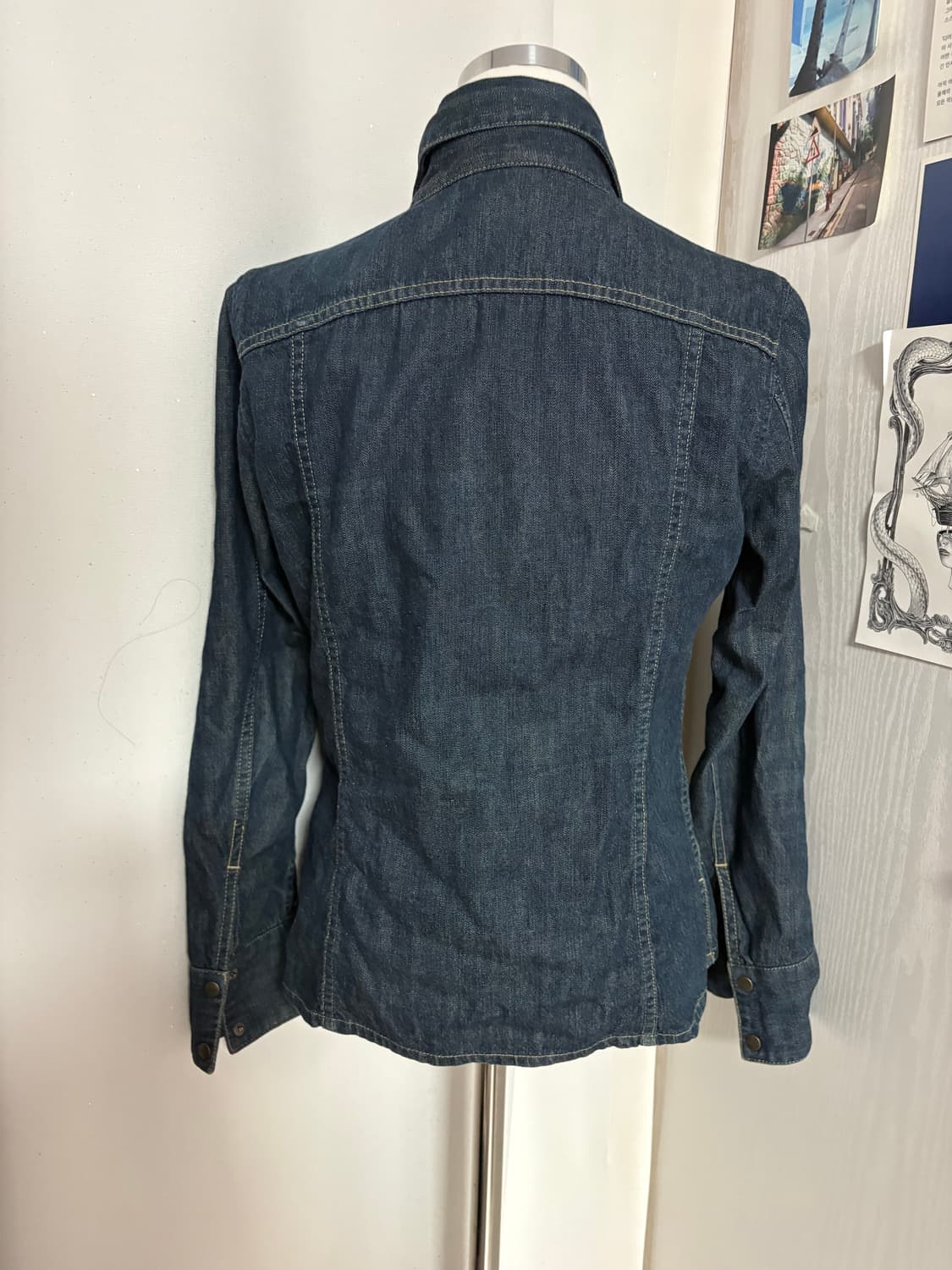 Hysteric glamour slim denim shirt 상품이미지2