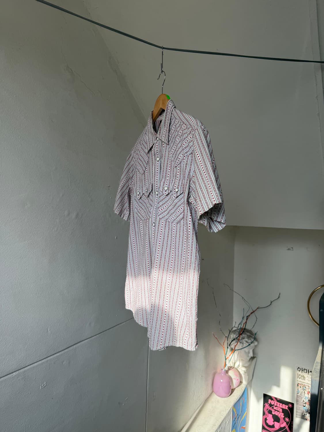 빈티지 사각 버튼 웨스턴 셔츠 상품이미지4