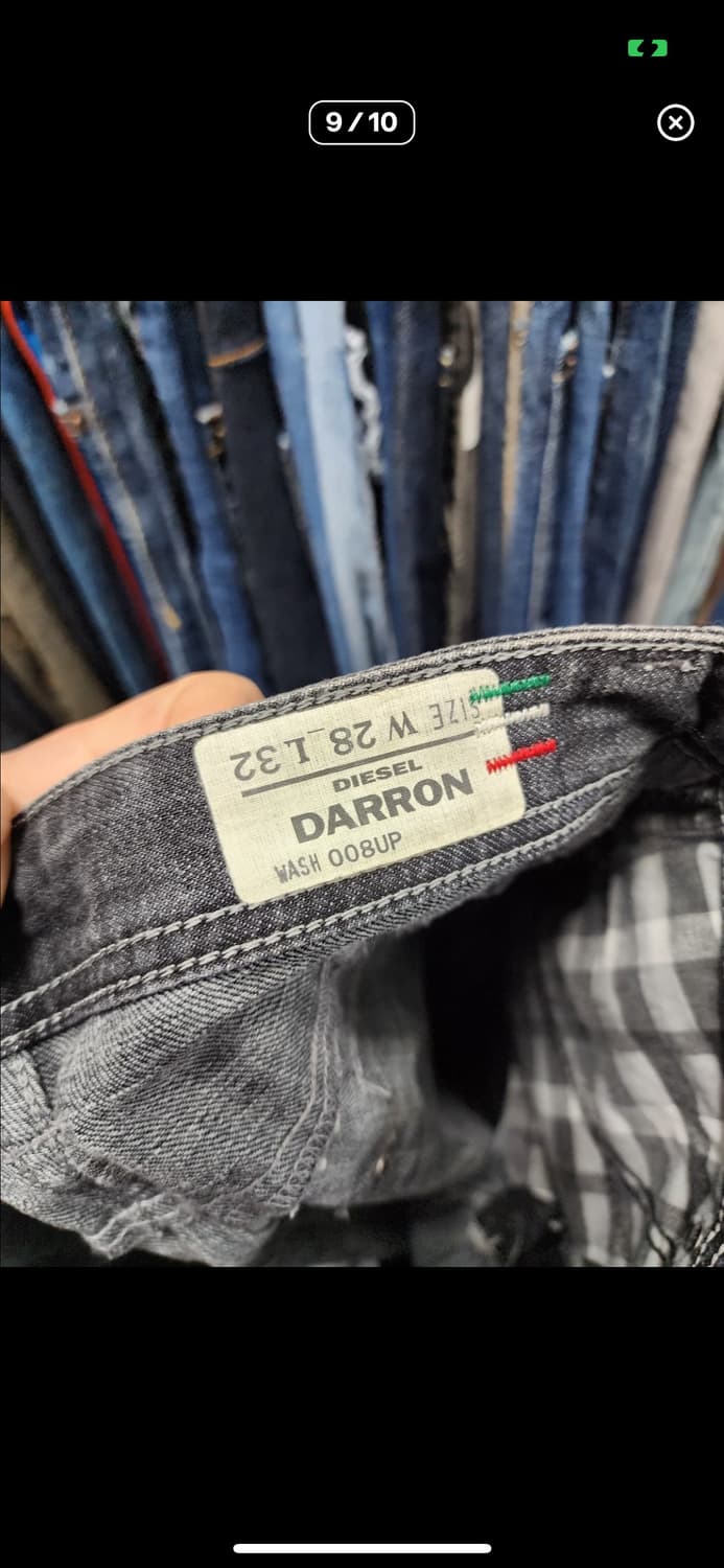 디젤 DARRON 빈티지 흑청바지 상품이미지9