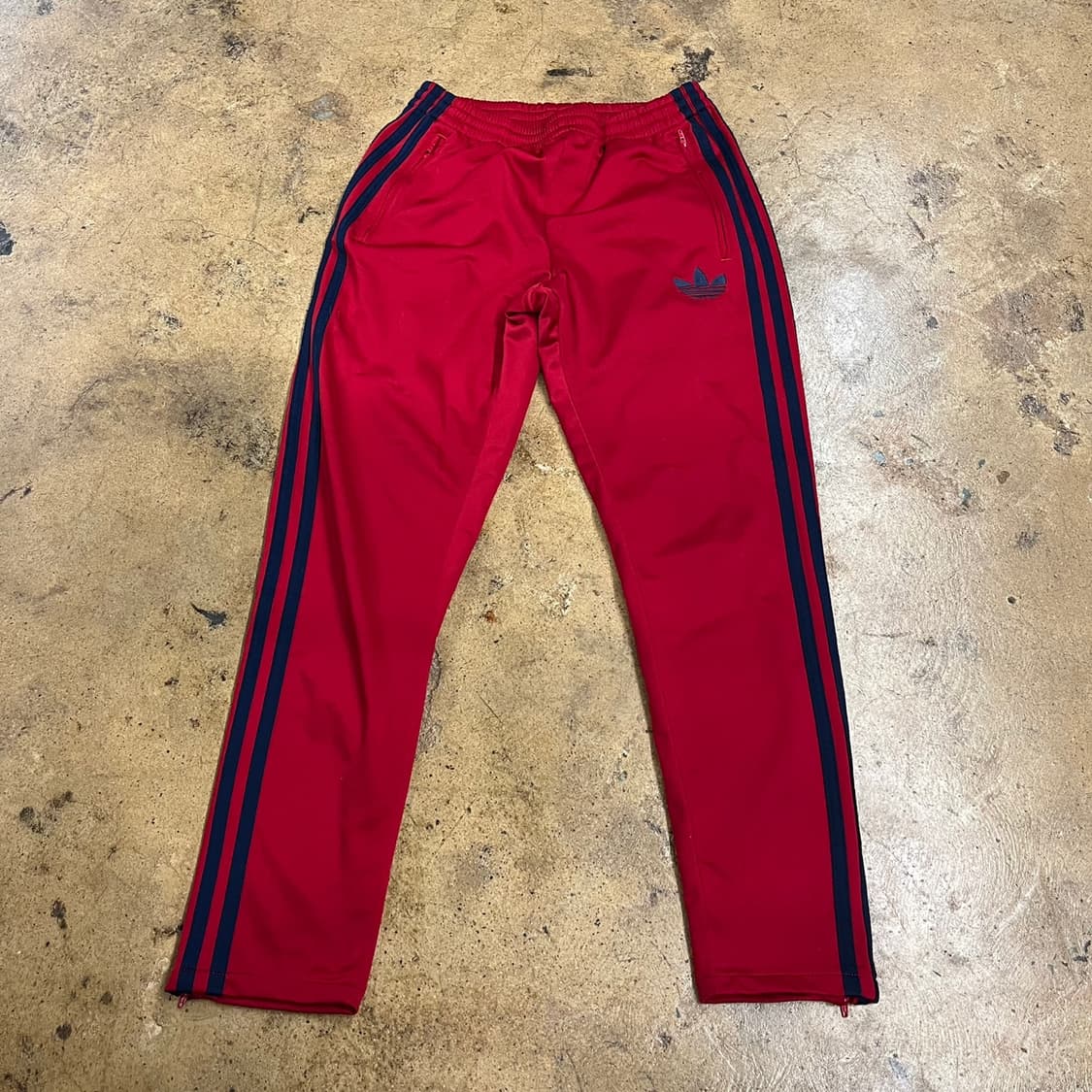 [정품/90] 아디다스 빨간색 삼선 트레이닝 바지 b10 상품이미지2