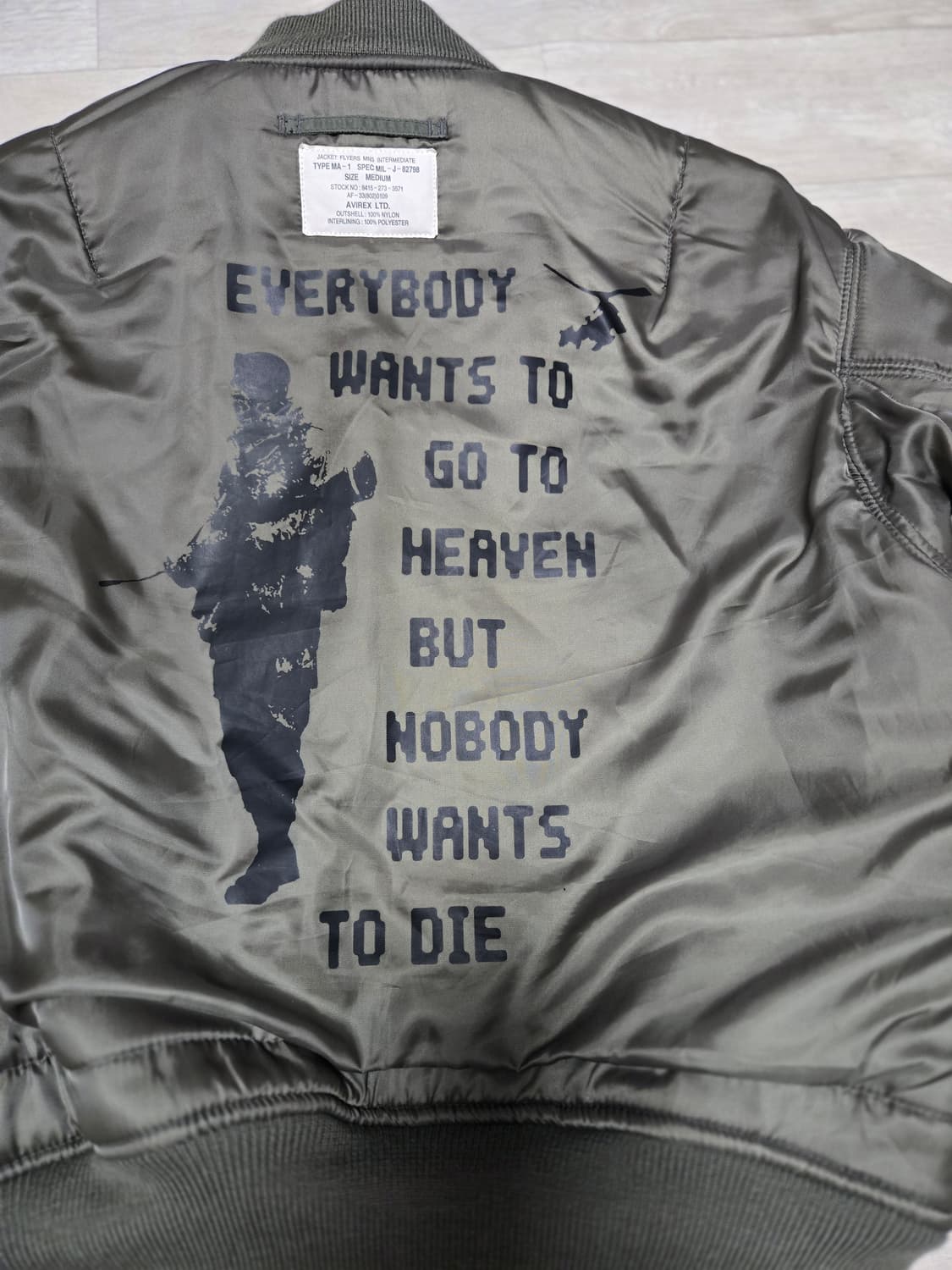 아비렉스 리버시블 ma-1 상품이미지6