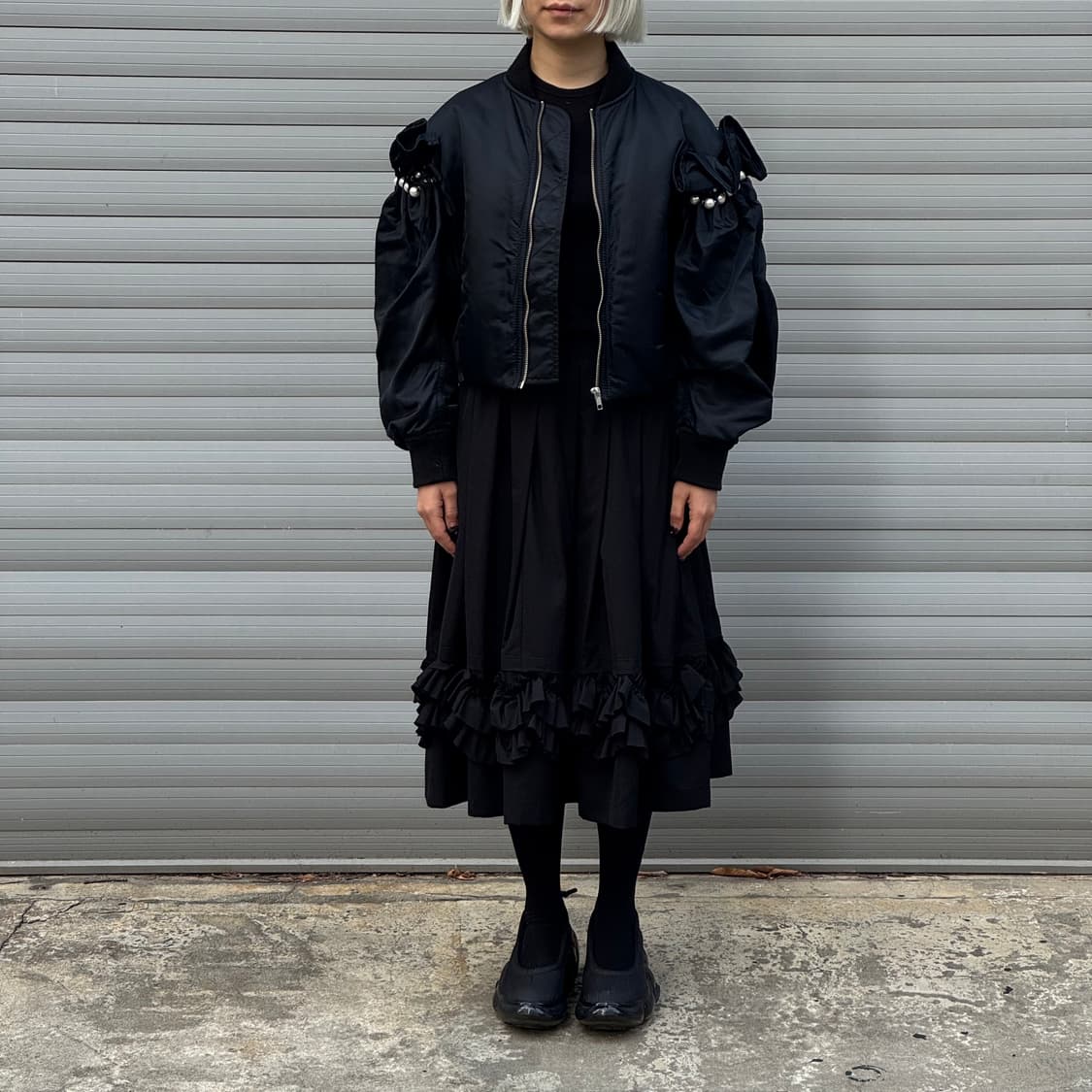 Pearl Bomber Black Jacket 상품이미지9