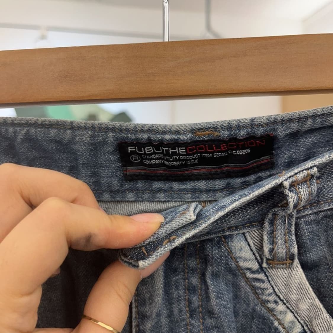 푸부 올드스쿨 Y2K 데님 팬츠 27인치 C06464 상품이미지6
