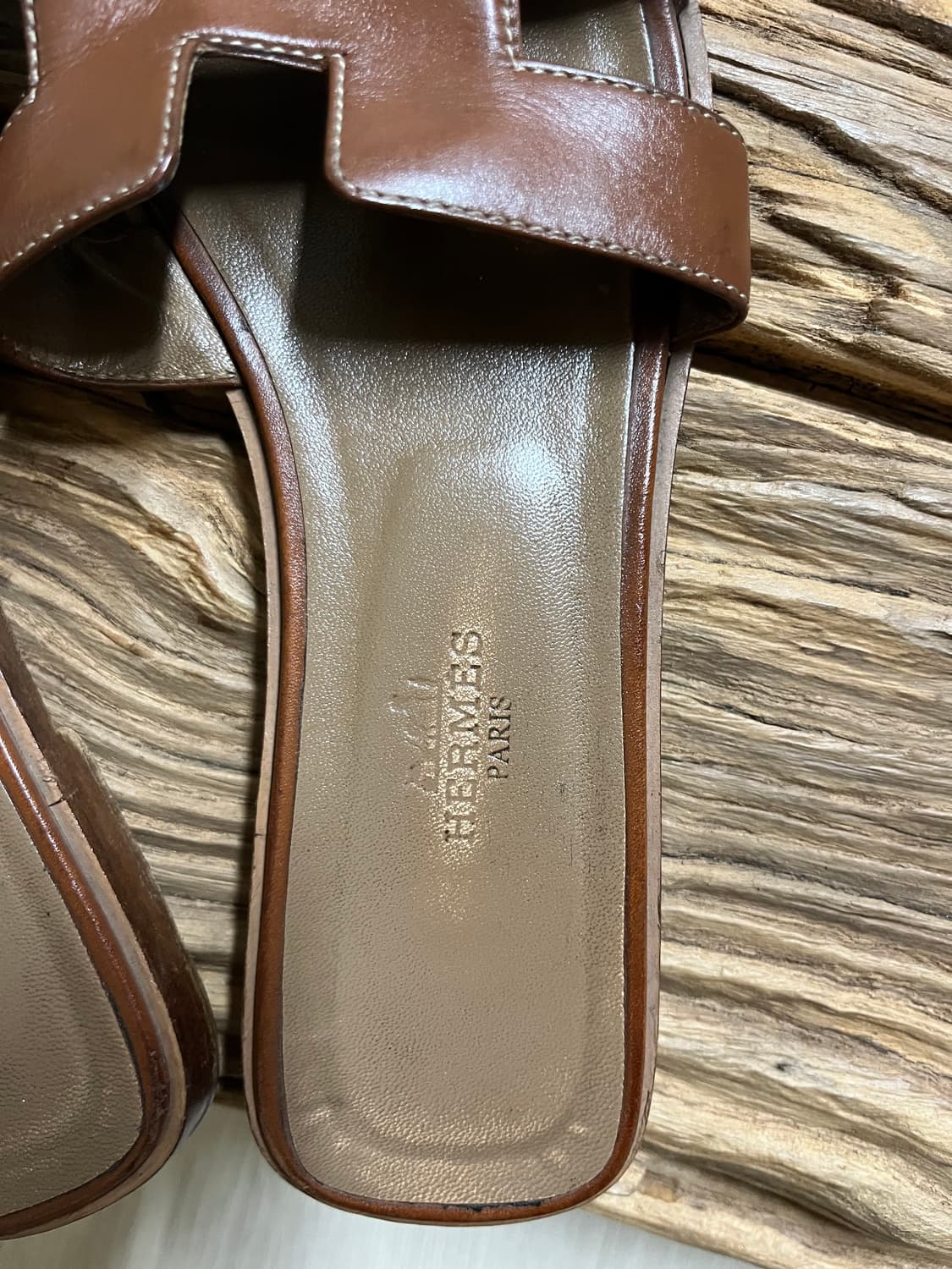 에르메스 오란 골드 샌들 슬리퍼 상품이미지4