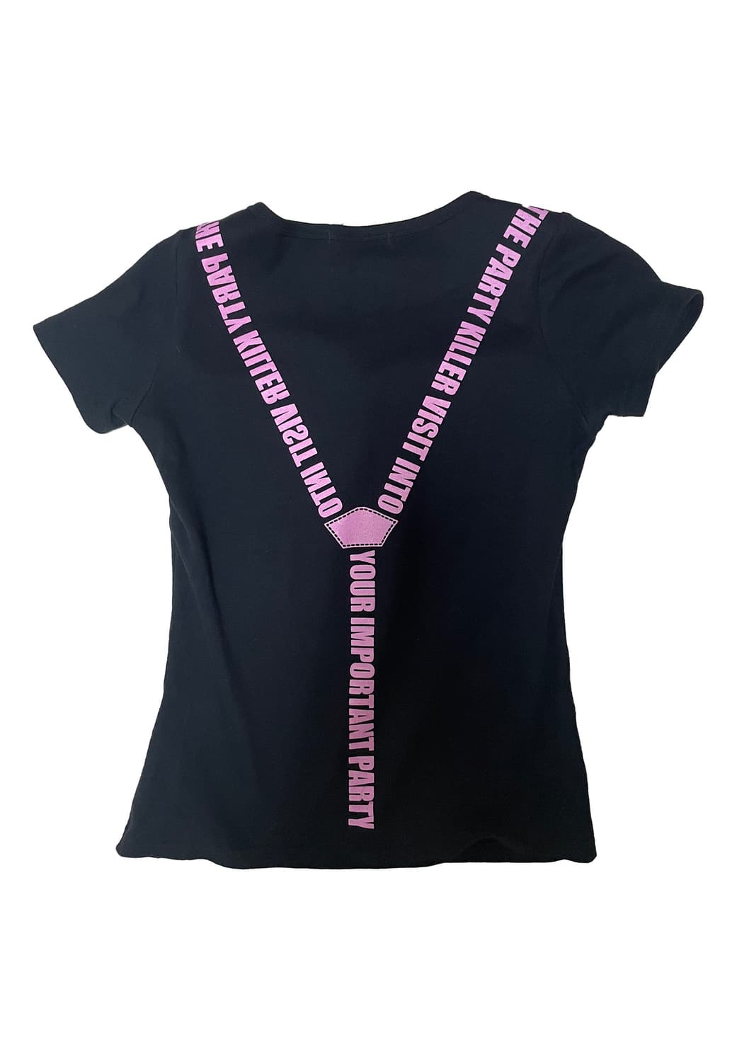 punk y2k black top 블랙 반팔 탑 상품이미지2