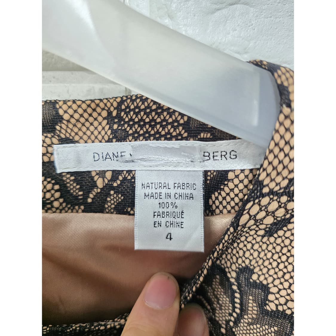 택포) DVF 다이앤 본 퍼스텐버그 레이스 원피스 S 상품이미지3