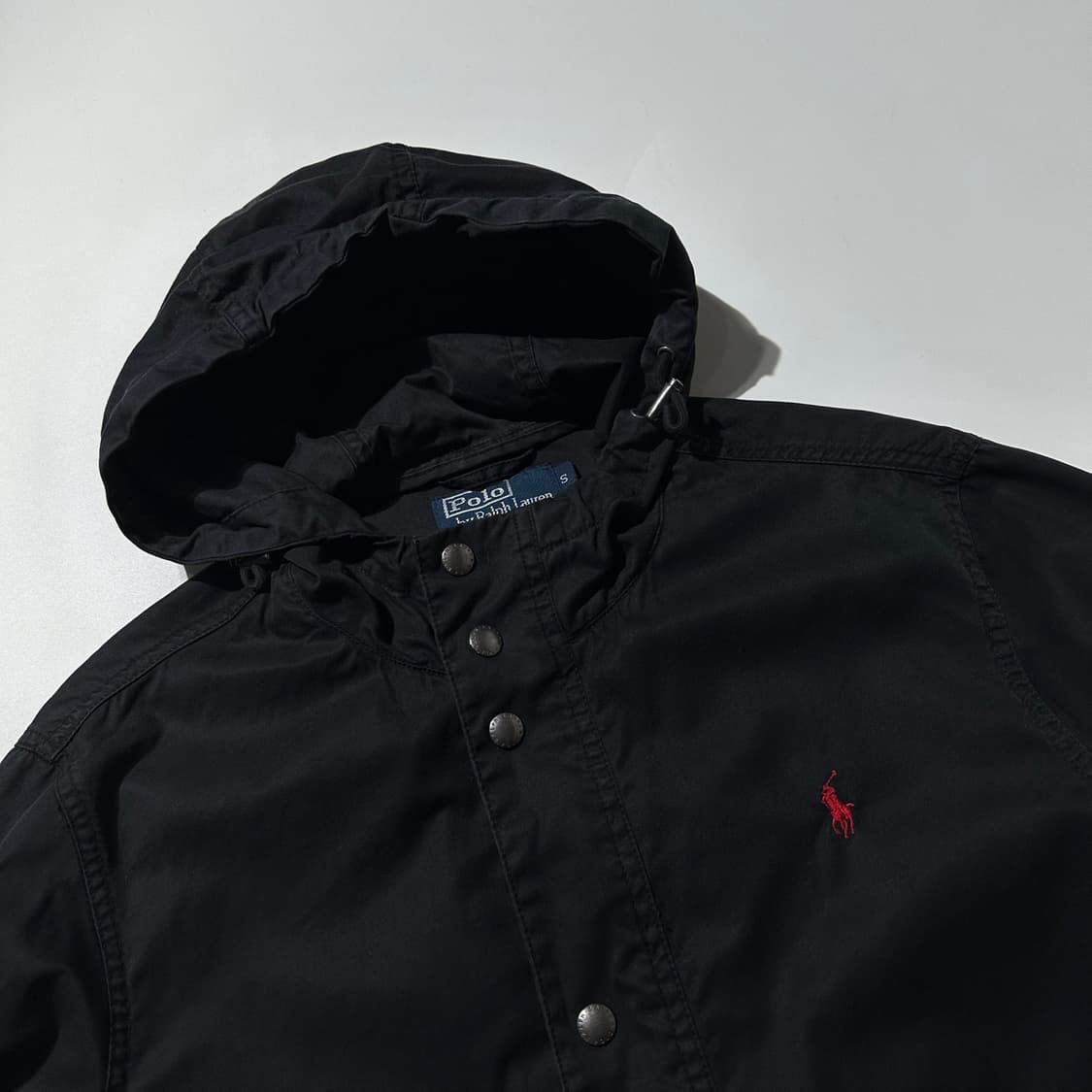 폴로 랄프로렌 코튼 후드 자켓 블랙 상품이미지3