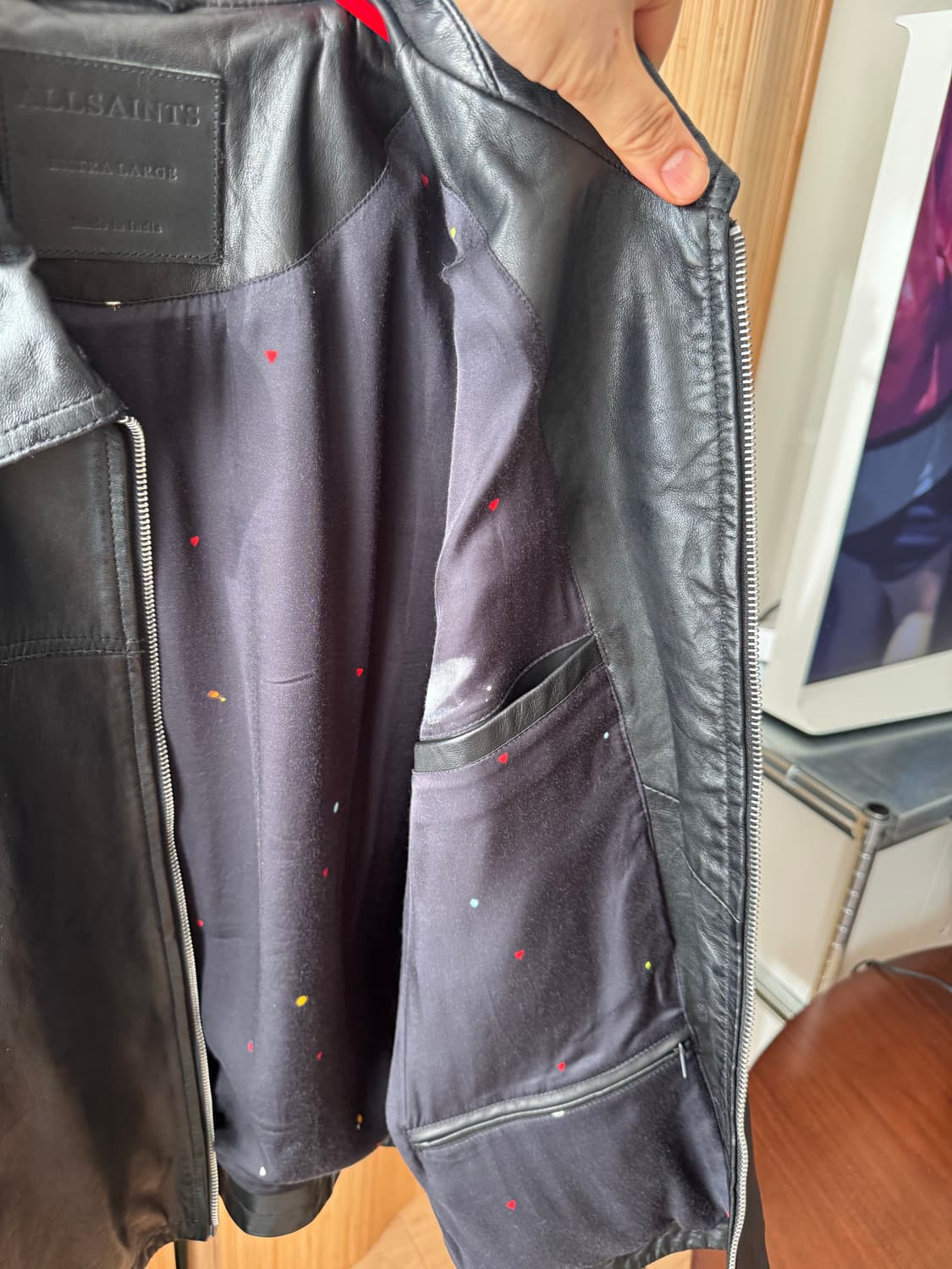 올세인츠(AllSaints) 양가죽 자켓 XL - 상태 최상 상품이미지8
