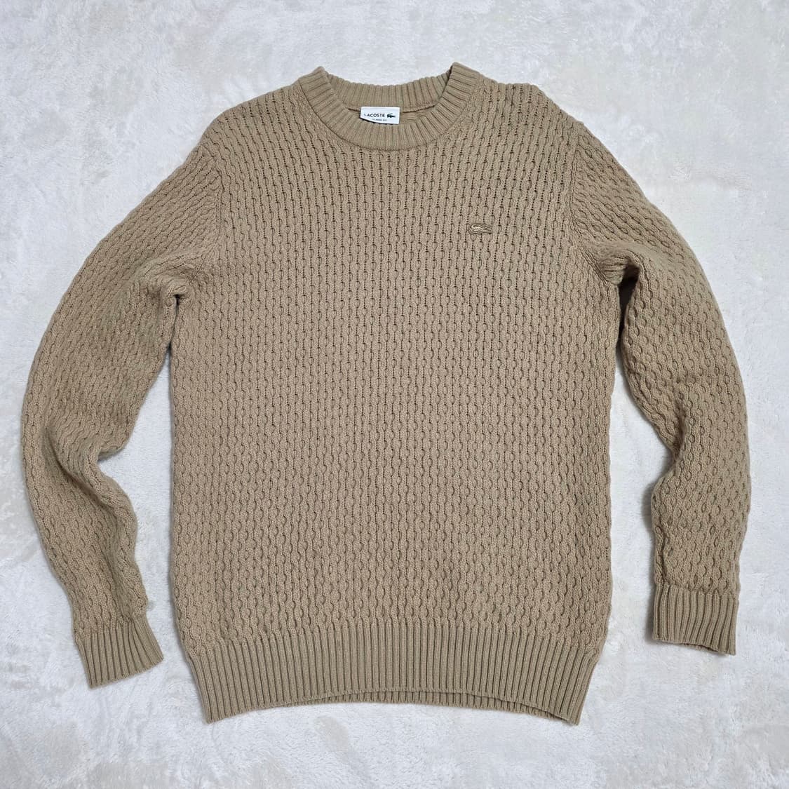 (105)라코스테 캐시미어 울 케이블 니트  상품이미지1