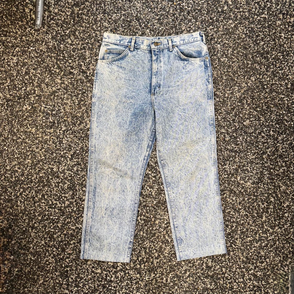 90s Lee 라이더스 블리치 워싱 데님 made in USA (32) 상품이미지1