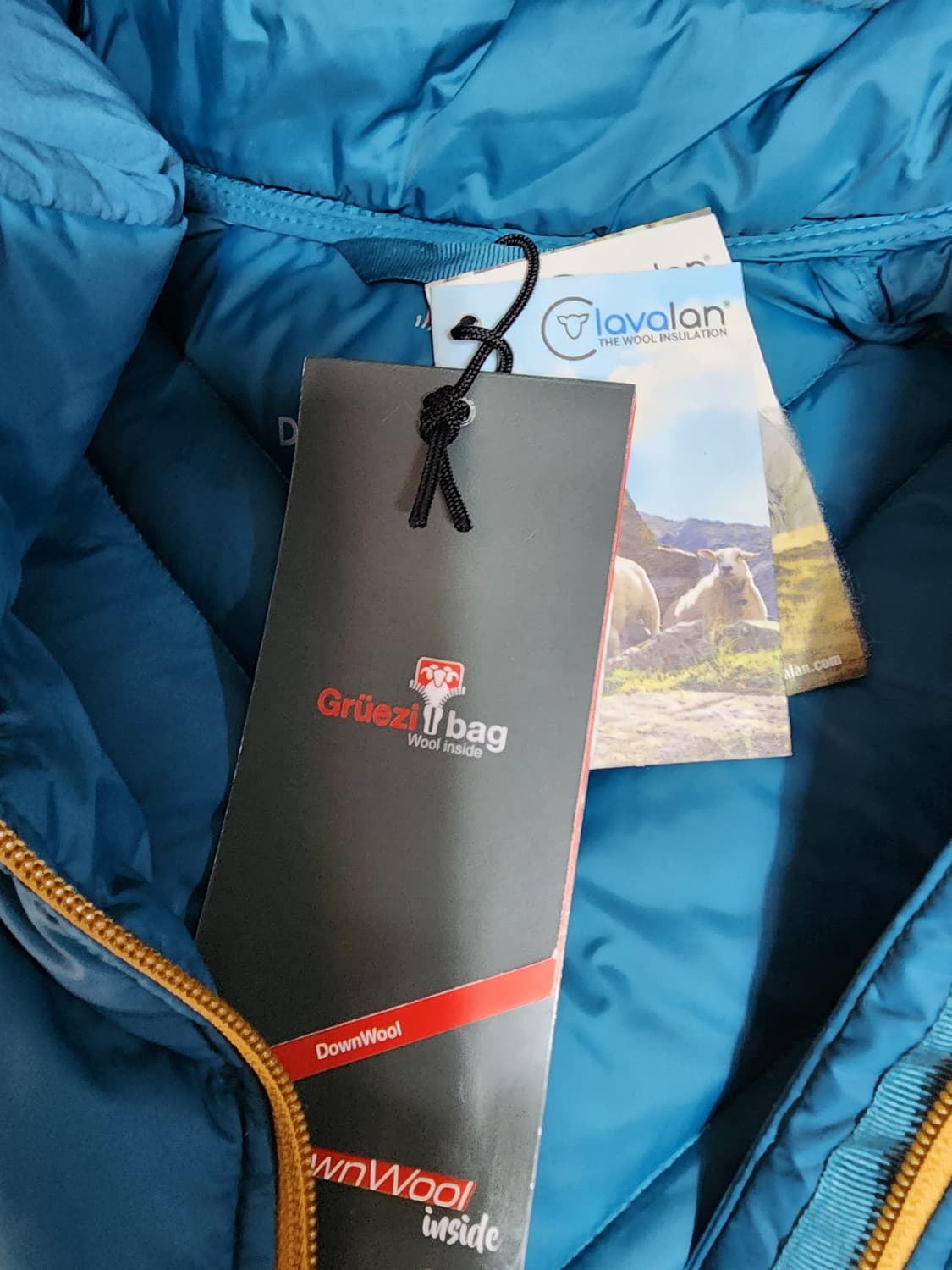 그루찌백 블루 경량 패딩 점퍼 후드 상품이미지4