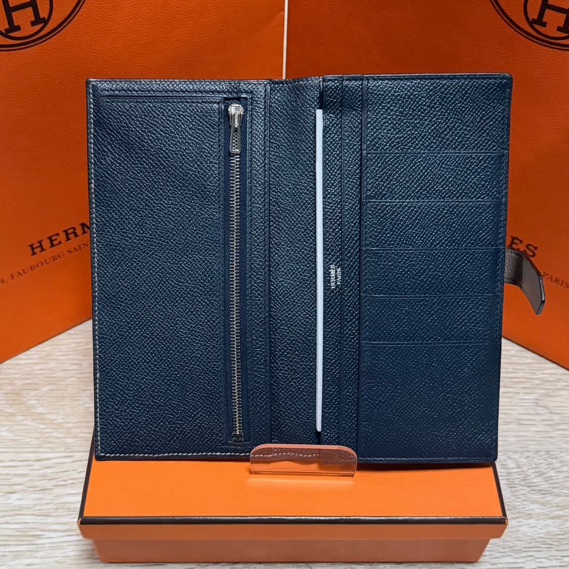 [S급/OS] 에르메스 베안 에토프 은장 장지갑 상품이미지9