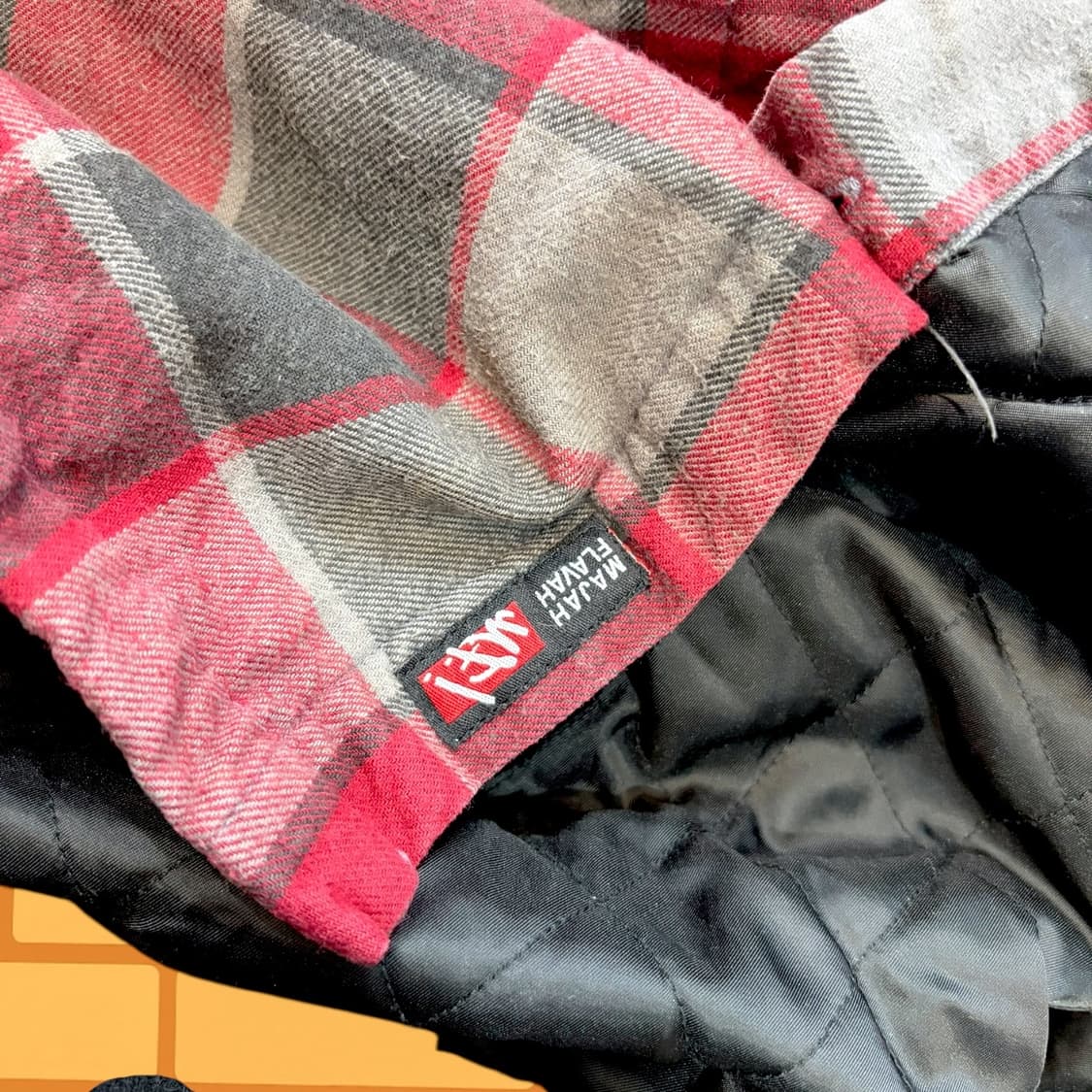 Majah Flavah 퀼팅 워크 셔츠 자켓 (L) 상품이미지8