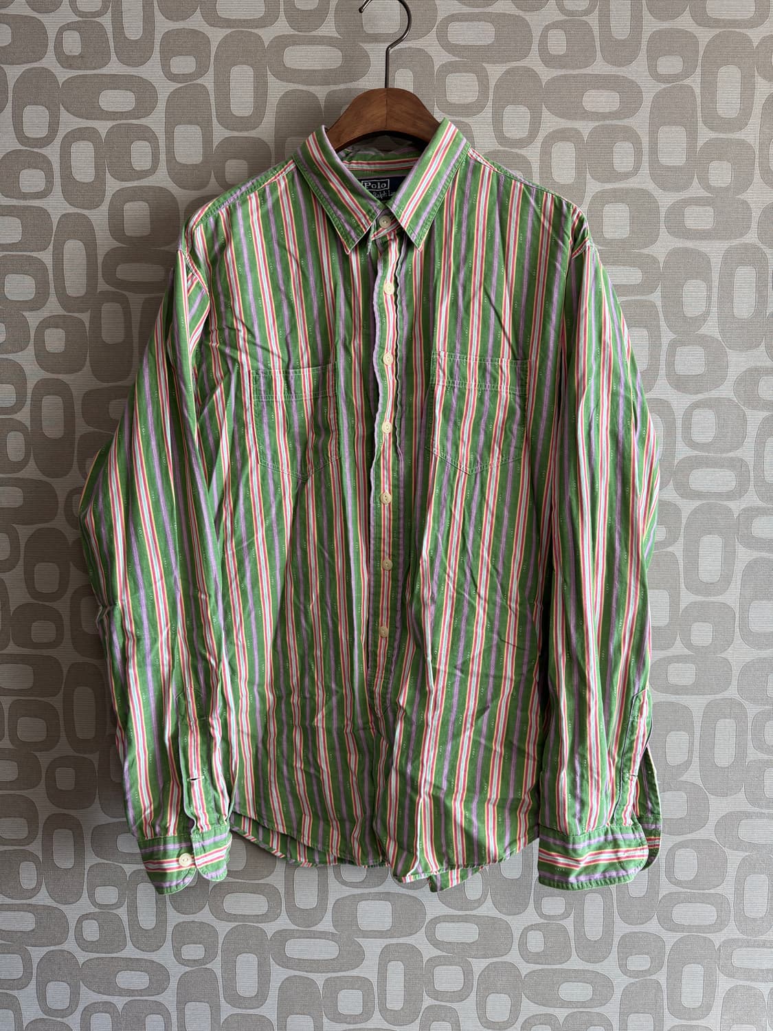 Ralph Lauren 폴로 랄프로렌 빈티지 스트라이프 셔츠 XXL 상품이미지1
