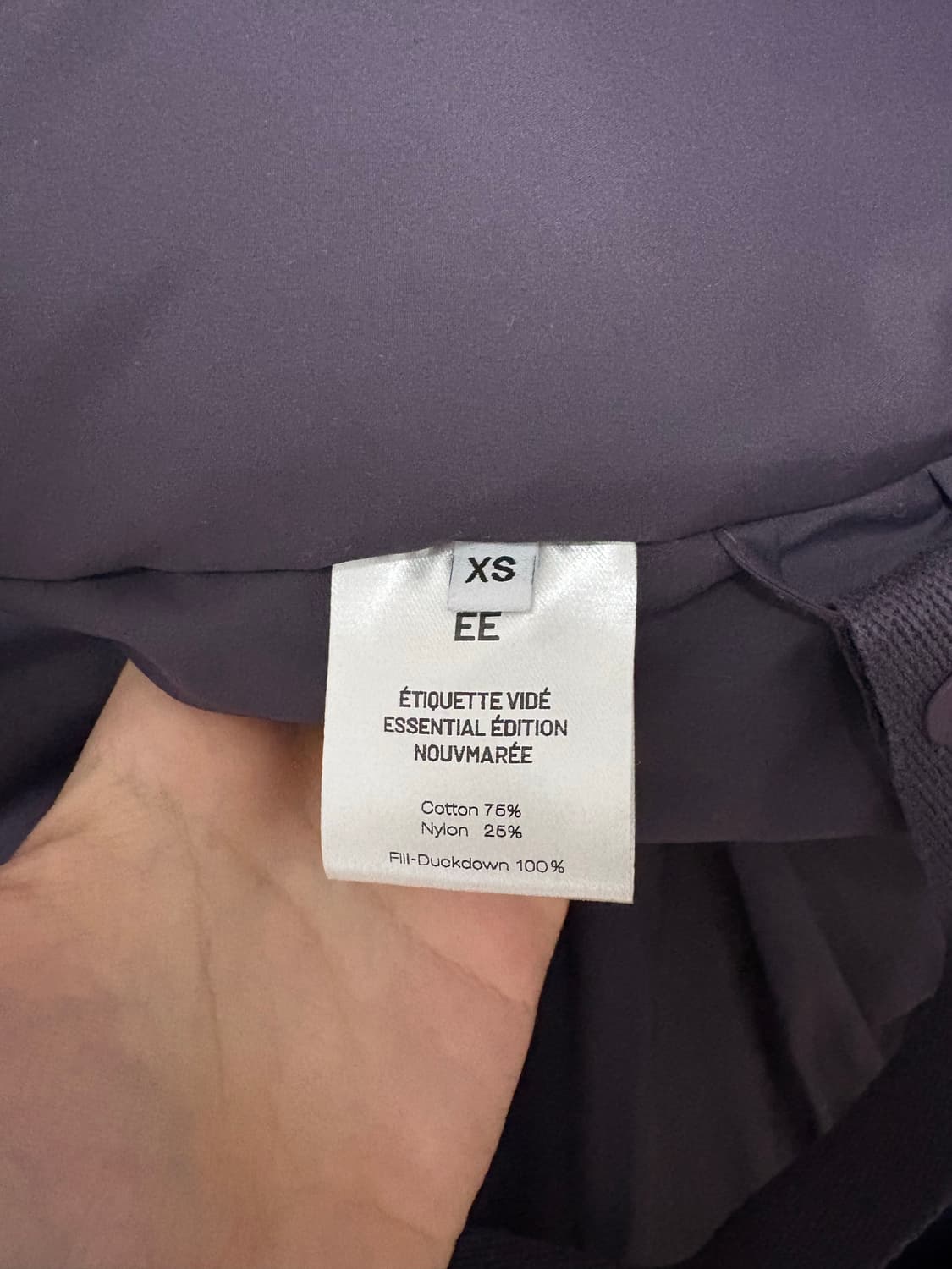 EE 누마레 퍼플 다운파카 패딩 XS 상품이미지6