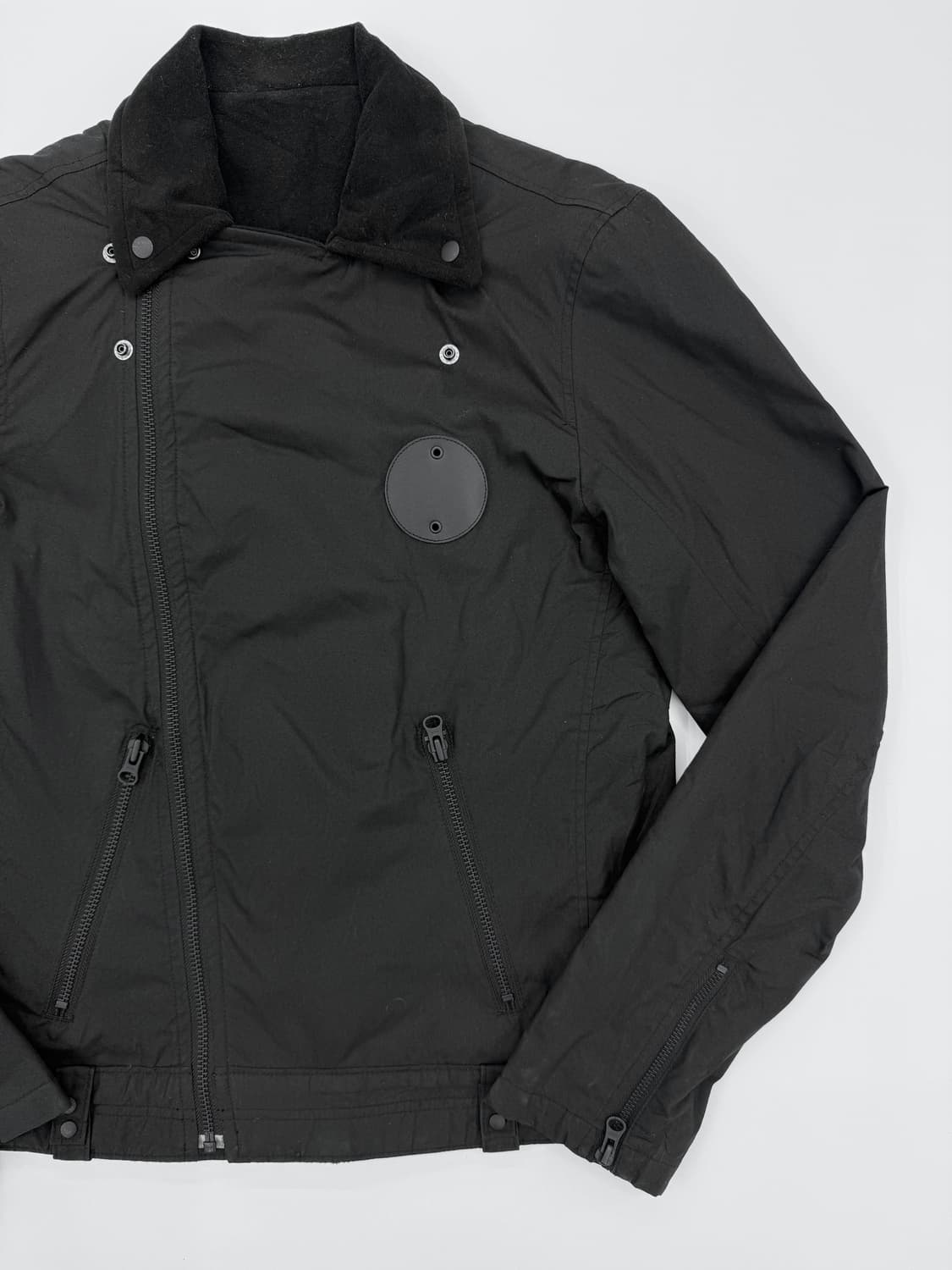 Uniqlo 미니멀 테크 라이더 블루종 자켓 블랙 상품이미지3