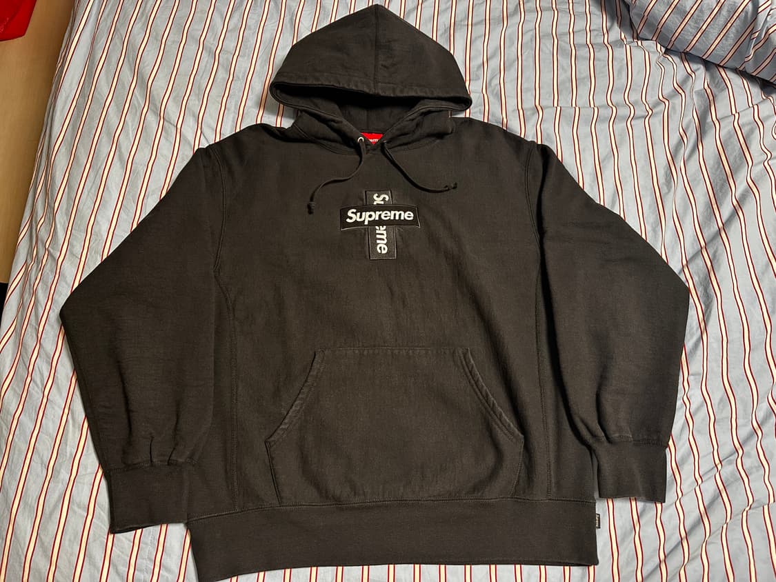 슈프림 크로스로고 후드 상품이미지1