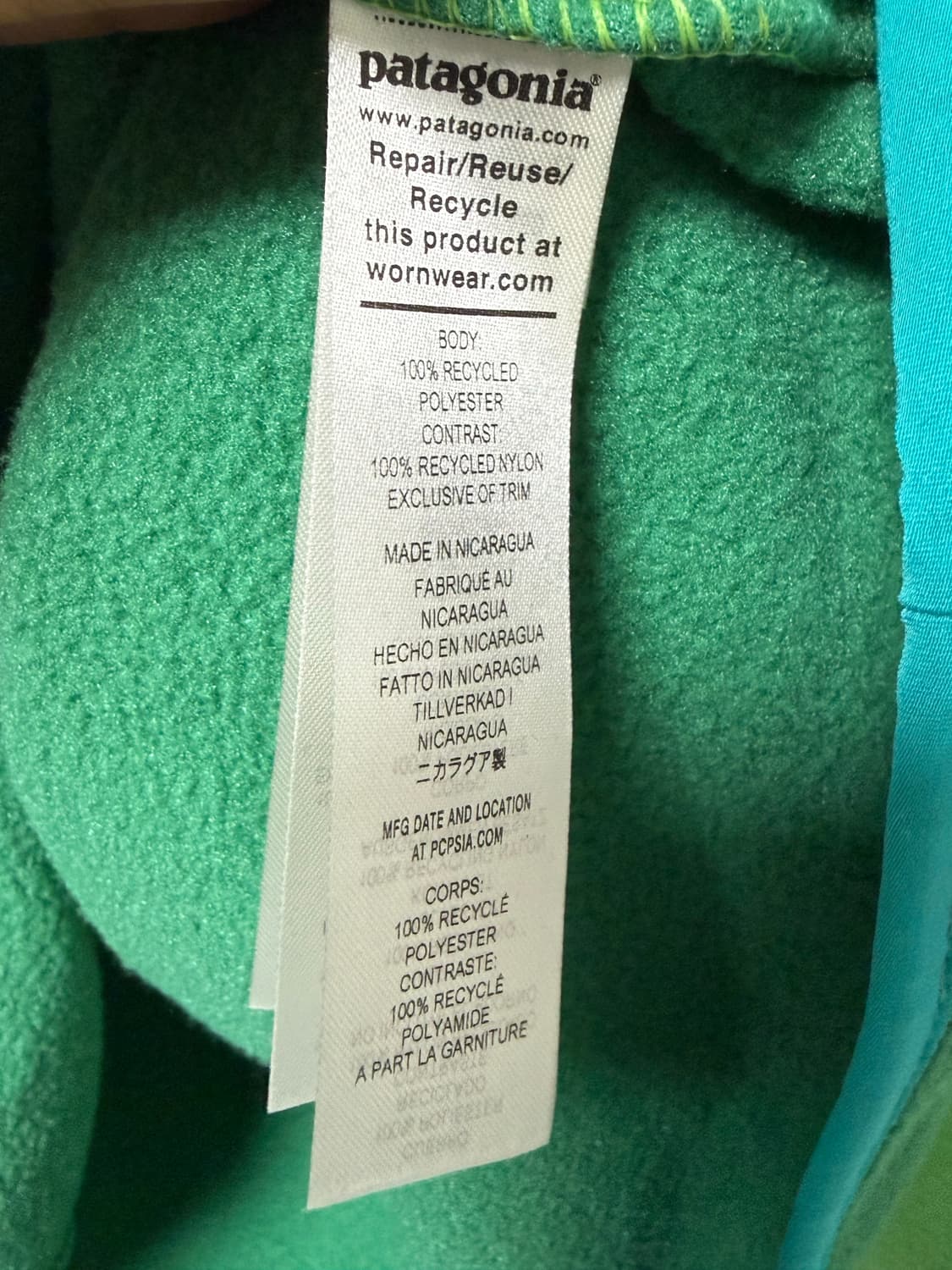 파타고니아 신칠라 후리스 풀오버 하프집업 상품이미지4