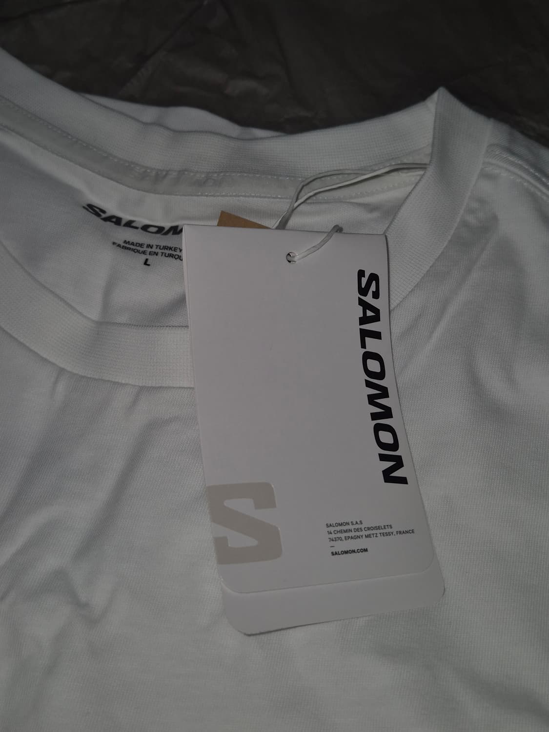 살로몬 반팔티 파리 에펠탑 에디션 L 화이트/블루 상품이미지6