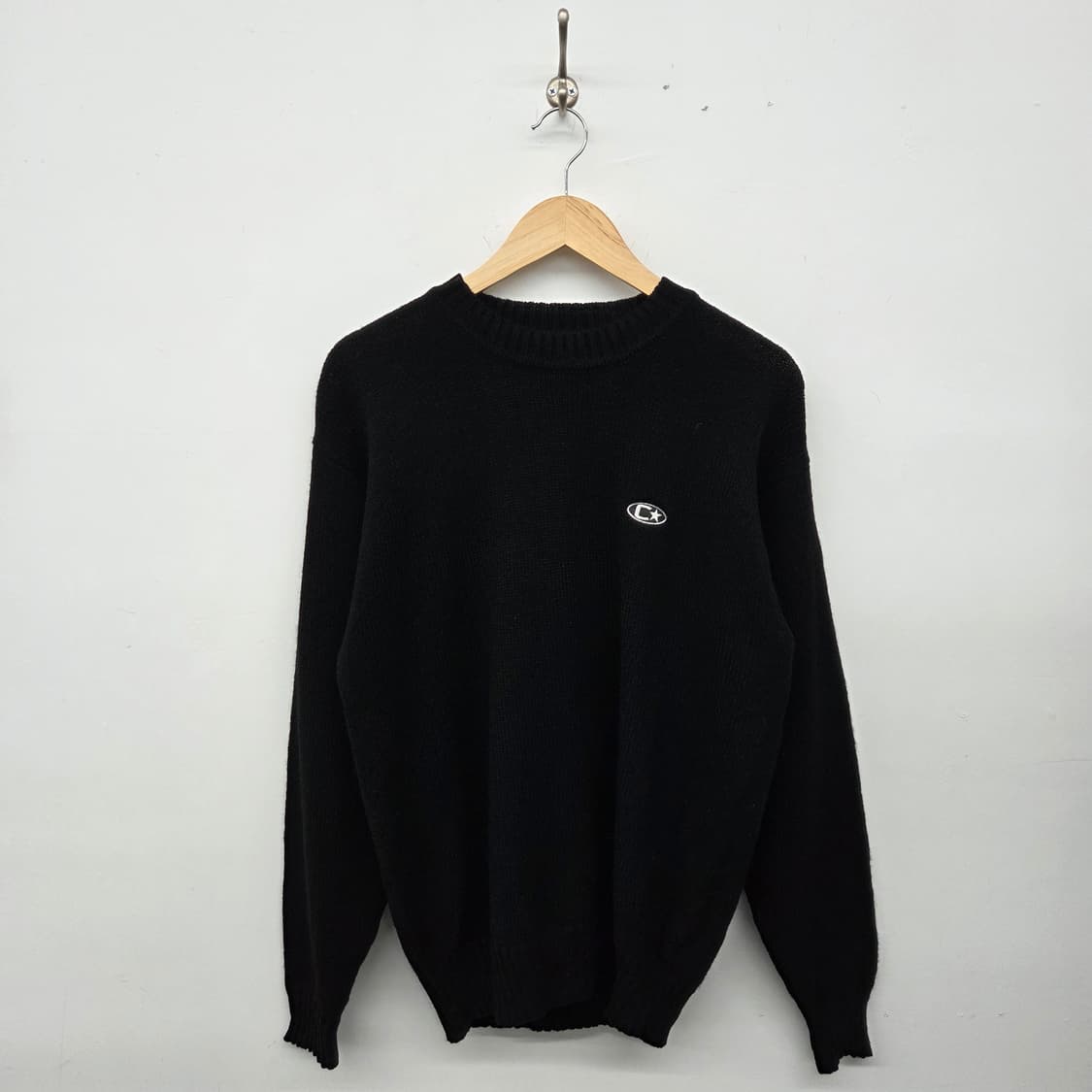 컨버스 블랙 니트 남 L 상품이미지1