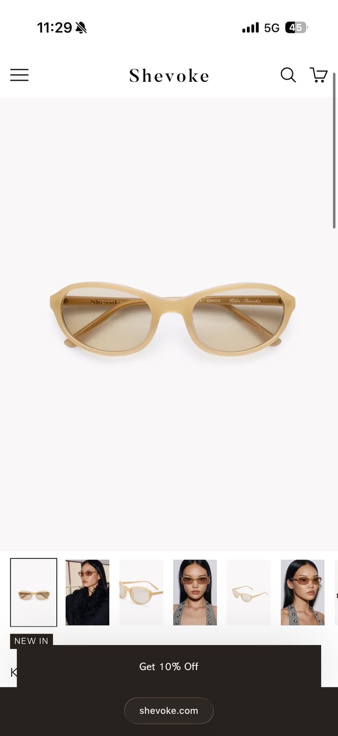 쉬보크 SHEVOKE KEBE BEIGE 선글라스 새상품 상품이미지1