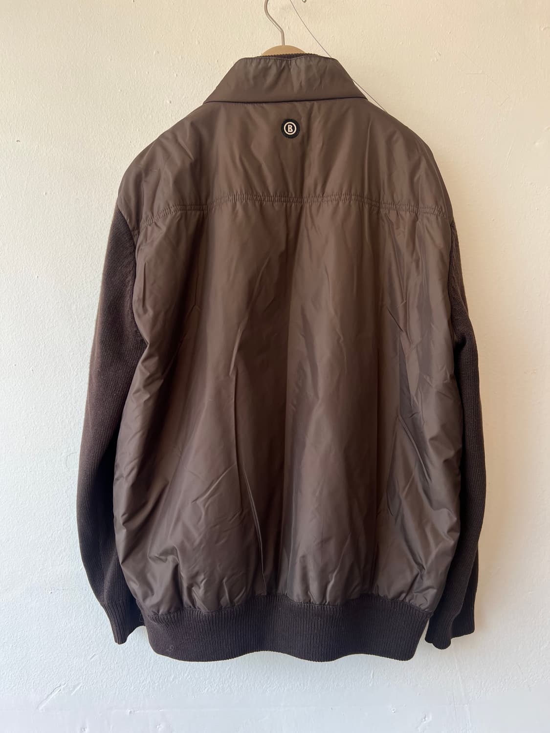 보그너 남성 브라운 울방풍집업점퍼 골프니트점퍼 상품이미지3