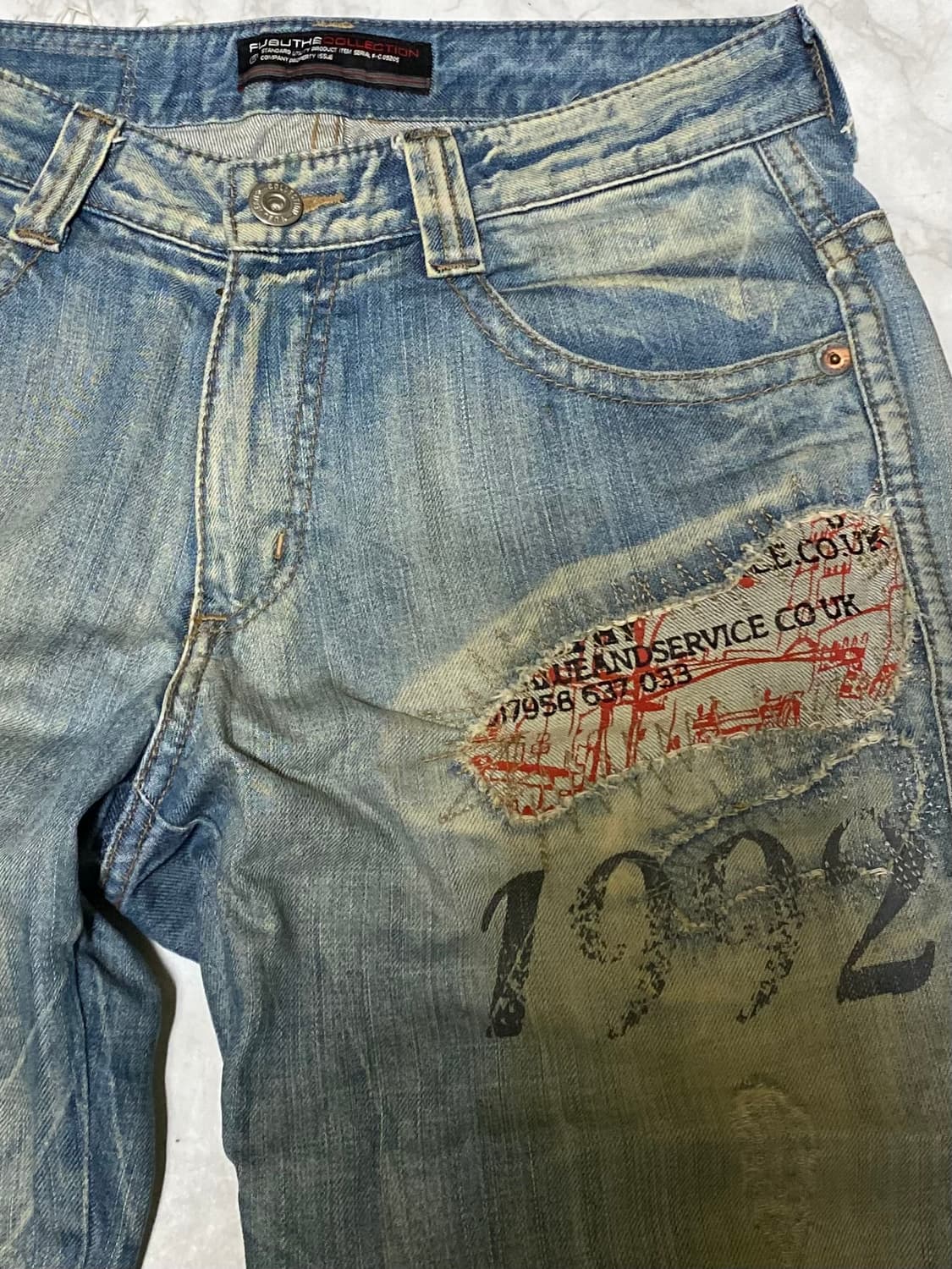 FUBU 푸부 데님 청바지 빈티지 힙합바지 30 인치 상품이미지2