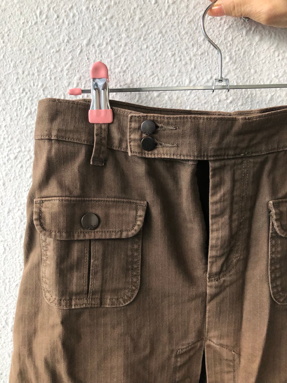 브라운 미디 카고스커트 상품이미지2