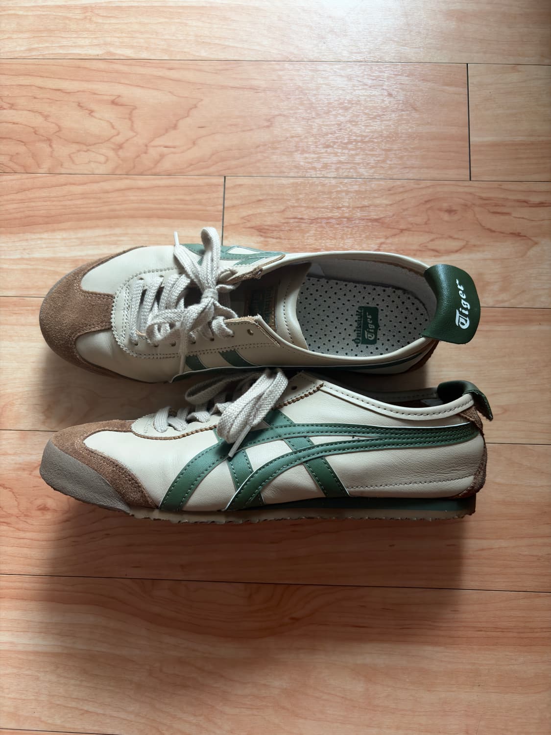 오니츠카타이거 멕시코66 베이지 그라스그린 260mm 상품이미지3