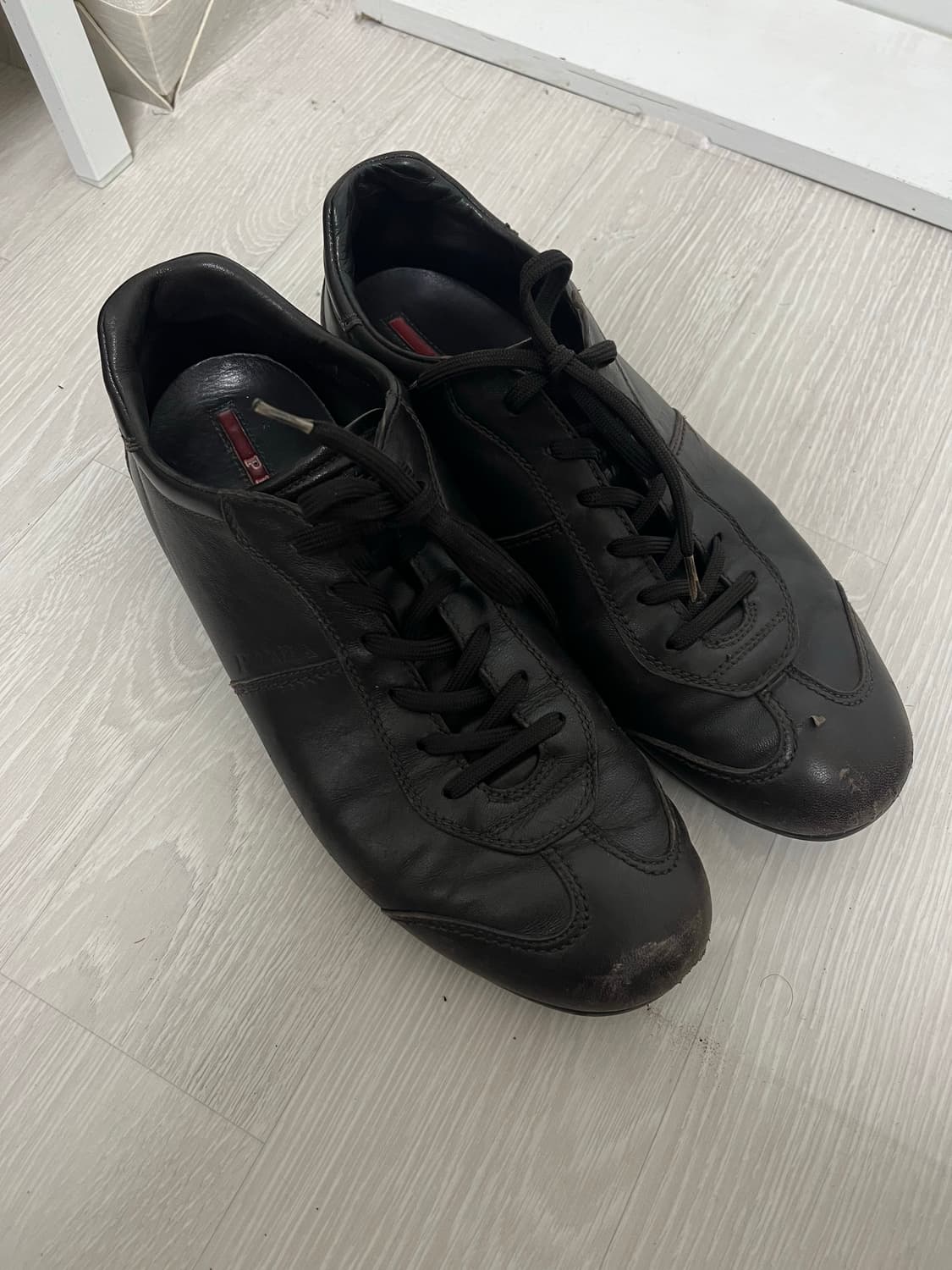 프라다 레더 스니커즈 브라운 7 1/2 상품이미지1