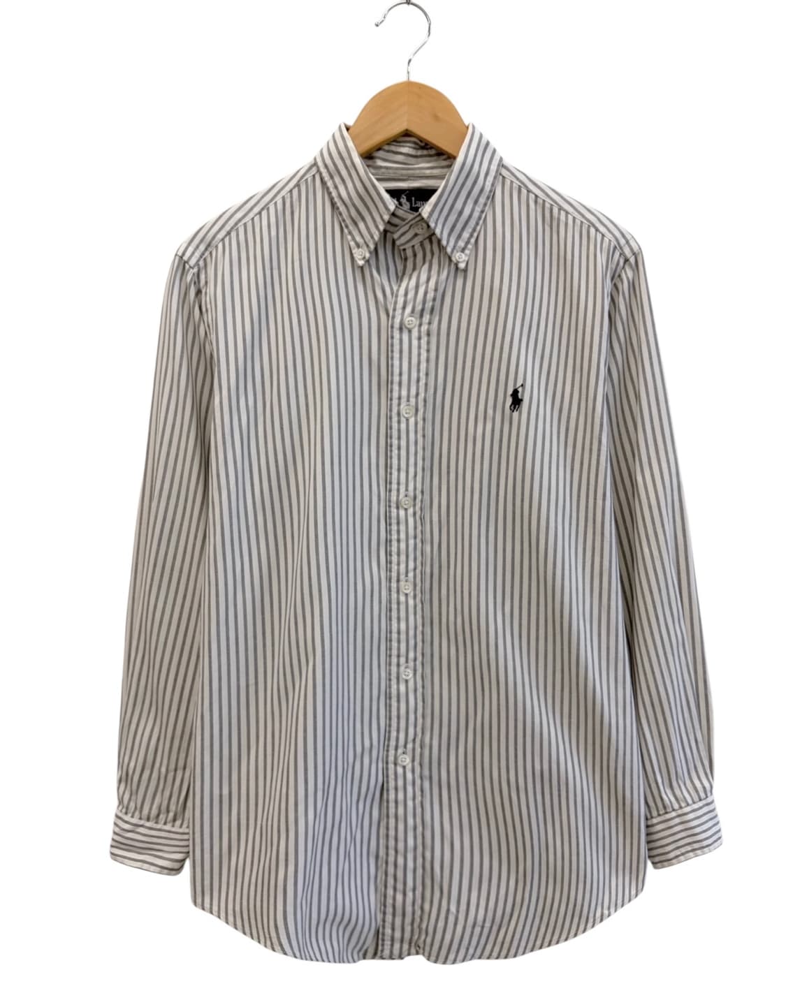 00s 폴로 스트라이프 셔츠 화이트&그레이 (국내95~100)  상품이미지1