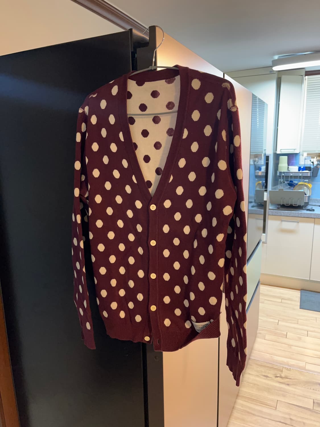 와코마리안 도트 가디건. 상품이미지1