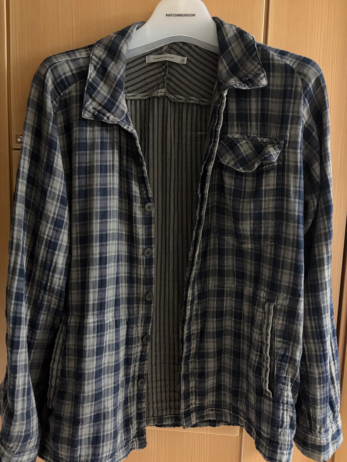 해칭룸 Hidden Shirket Over Dyed Grey/Blue 상품이미지3