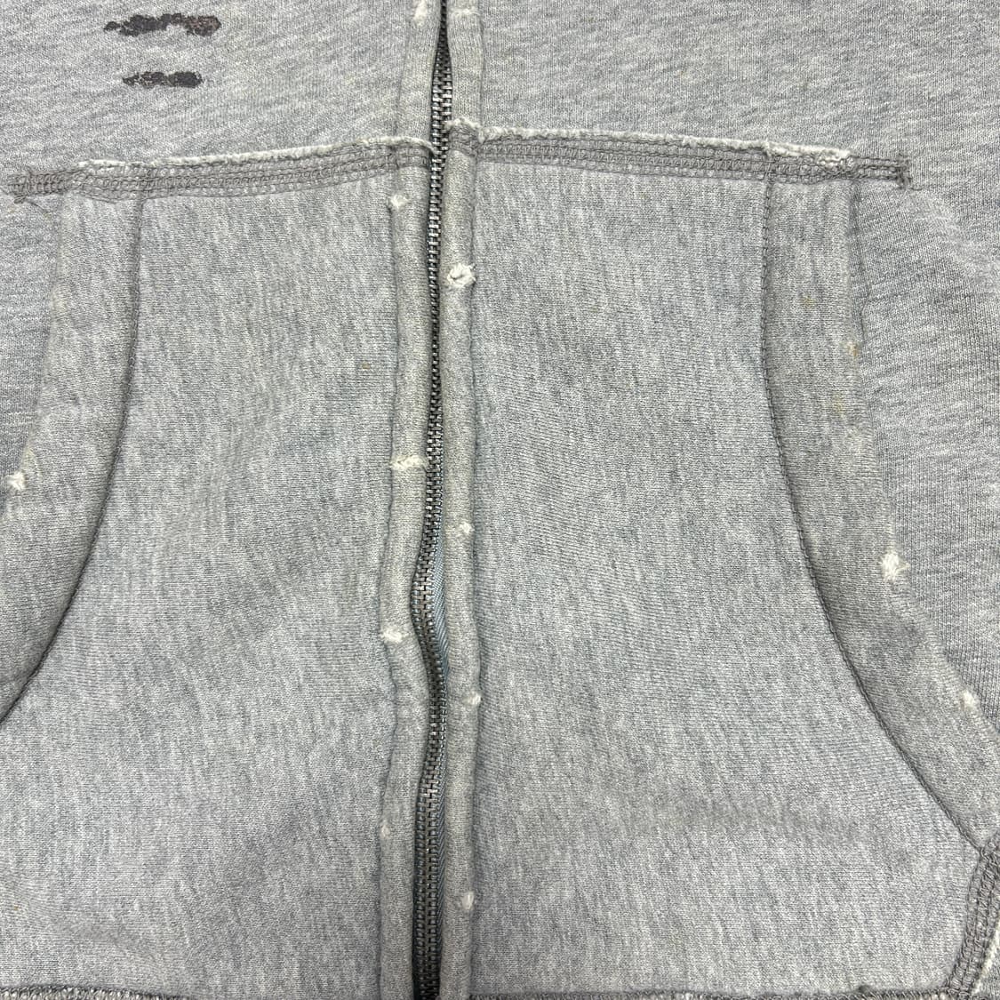 홀리스터 카키 그레이 스웻집업(XL) 상품이미지4