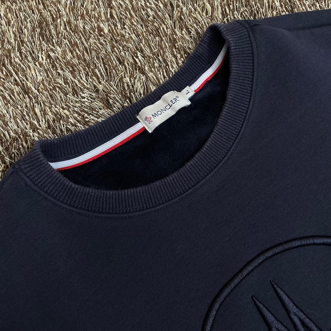 몽클레어 Moncler 네이비 빅로고 기모 맨투맨 L 상품이미지2