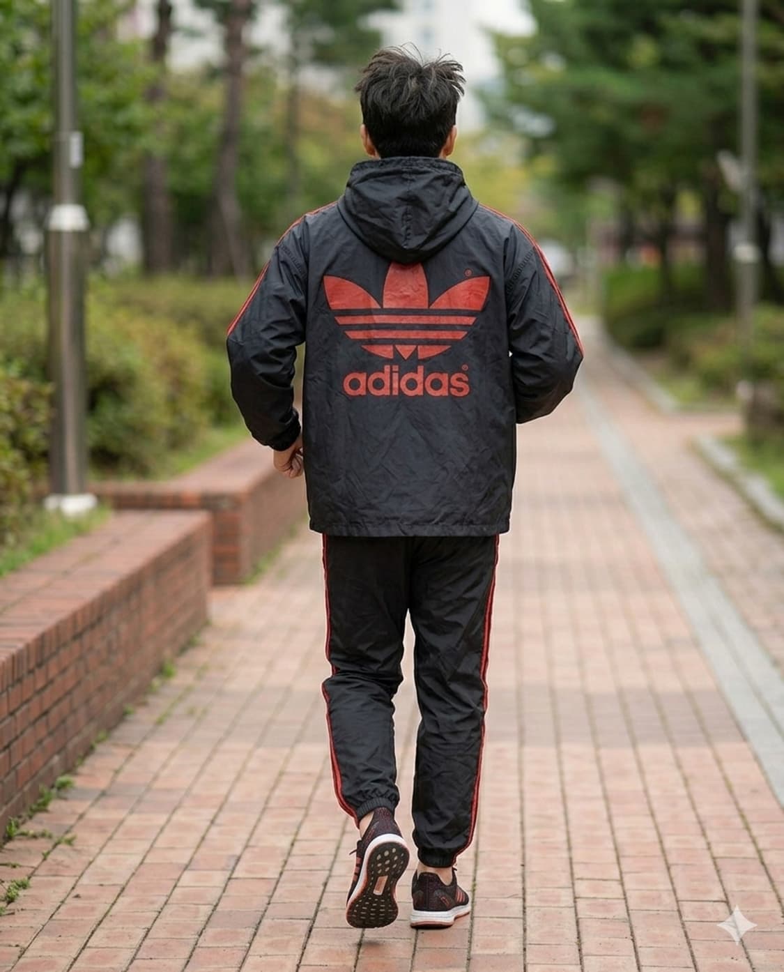 [희귀/O-XO] 아디다스 80-90s 데상트제 빈티지 빅로고 아노락 상품이미지3